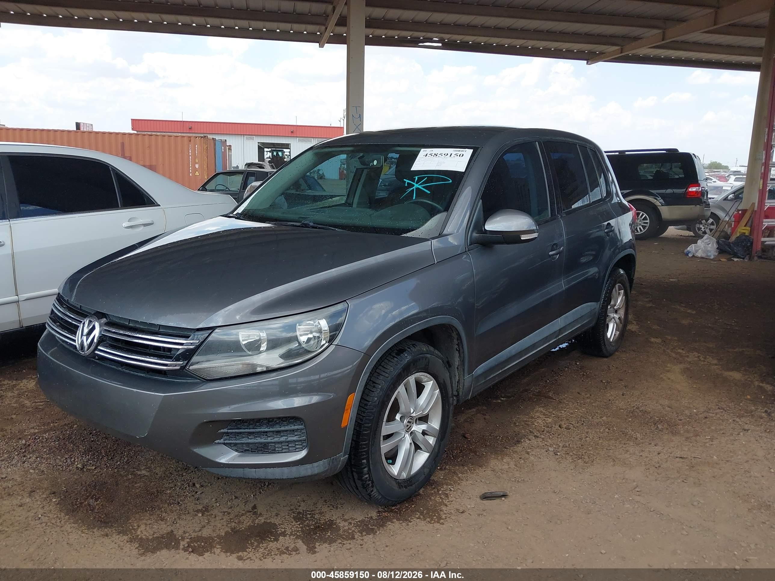 2013 Volkswagen Tiguan S Gray vin: WVGBV3AX0DW591713