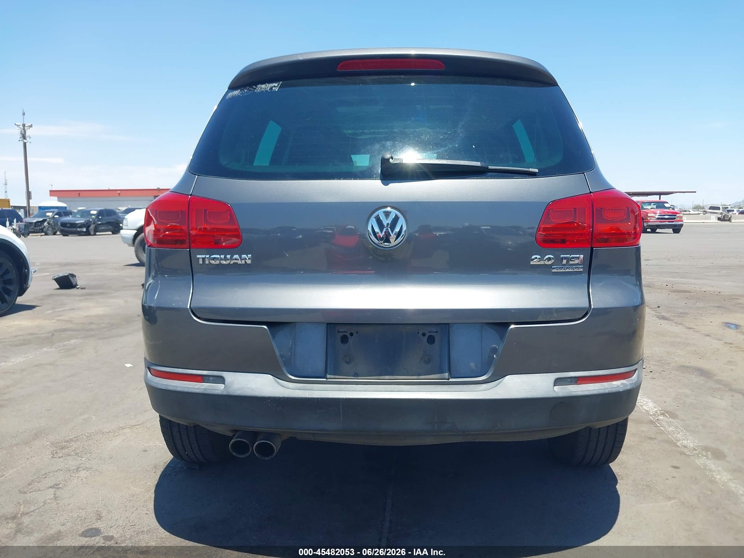 2013 Volkswagen Tiguan S Gray vin: WVGBV3AX0DW613757