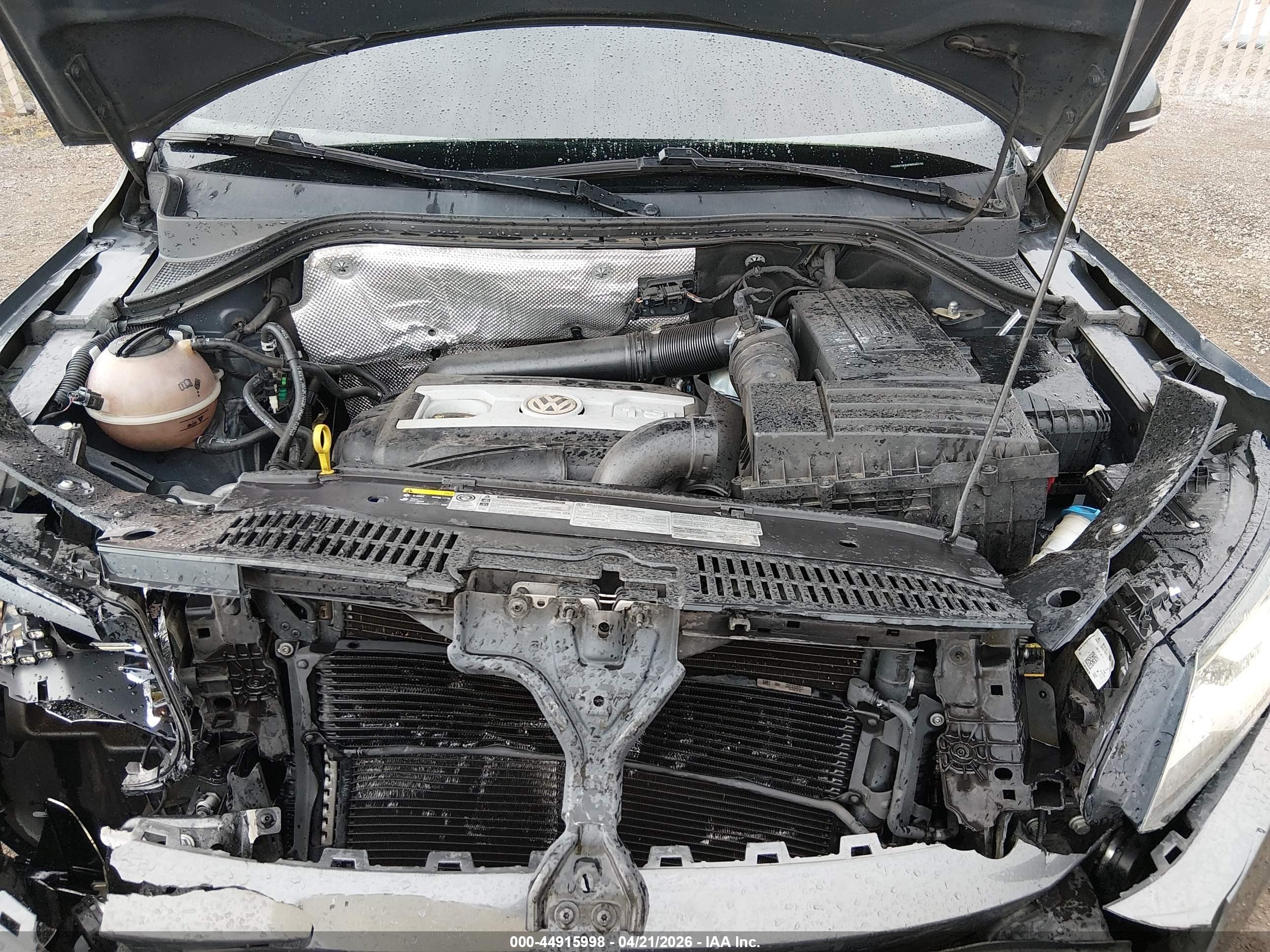 2014 Volkswagen Tiguan R-line Gray vin: WVGBV3AX0EW045236