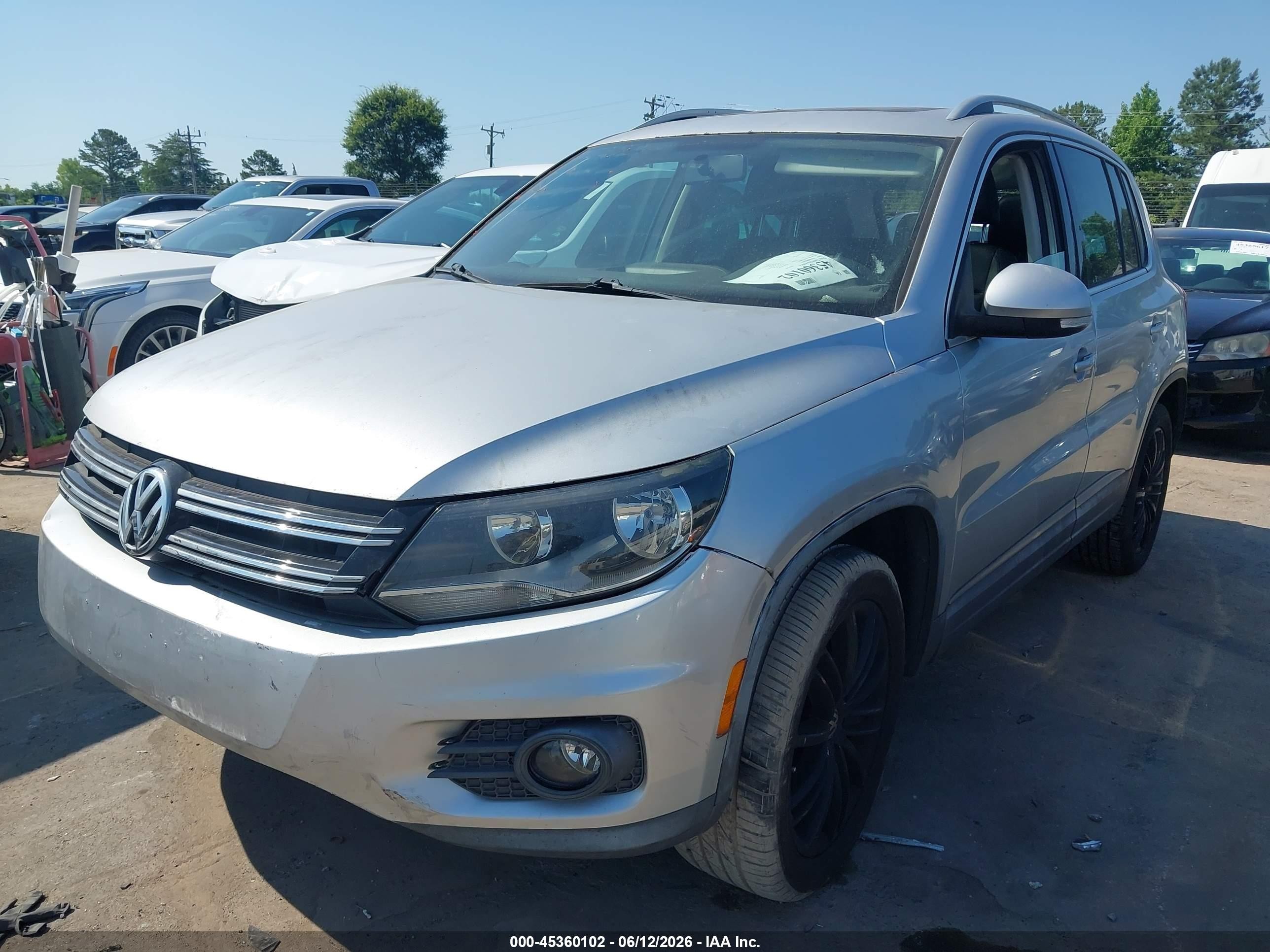 2014 Volkswagen Tiguan Sel Silver vin: WVGBV3AX0EW540858