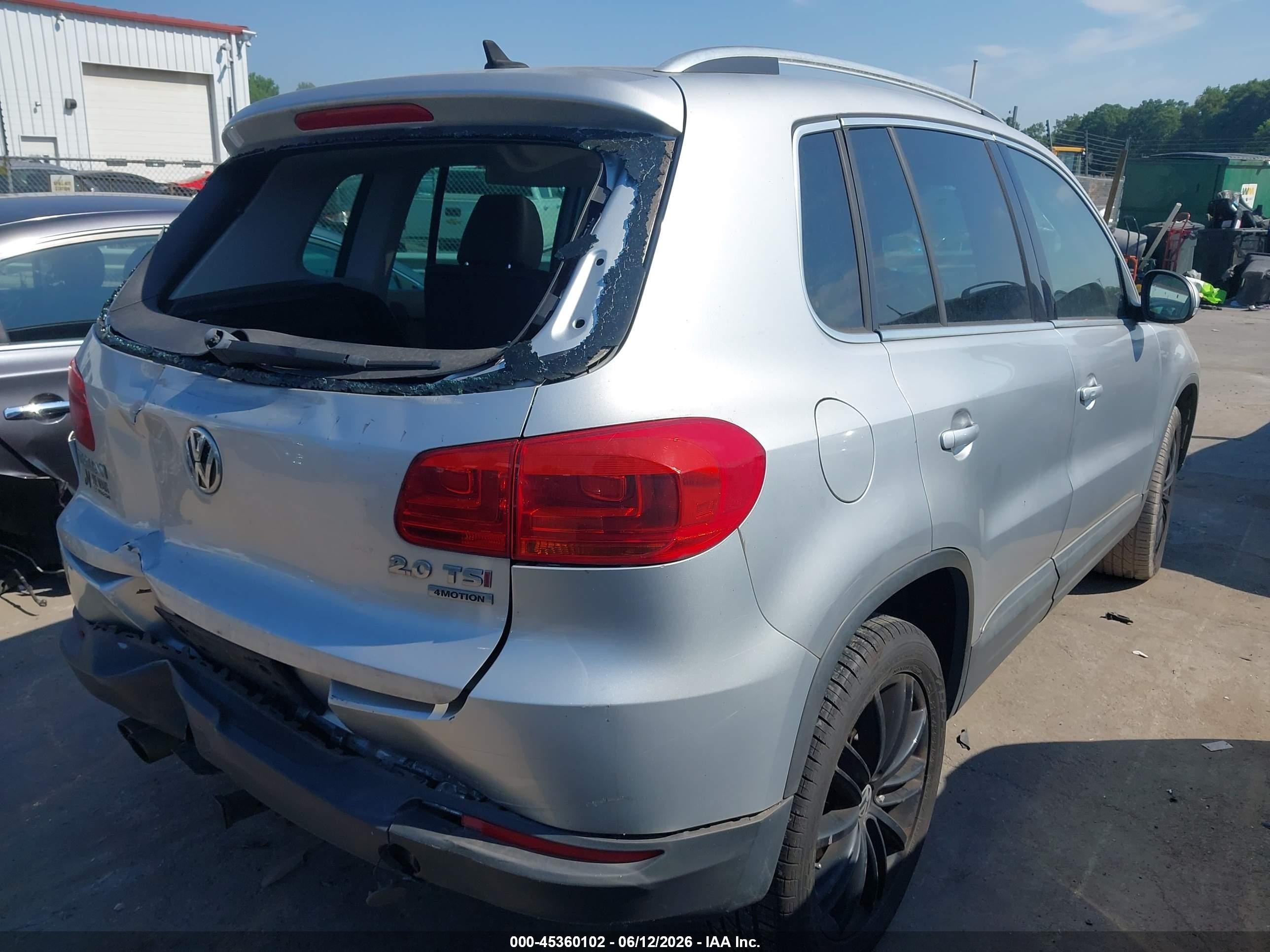2014 Volkswagen Tiguan Sel Silver vin: WVGBV3AX0EW540858