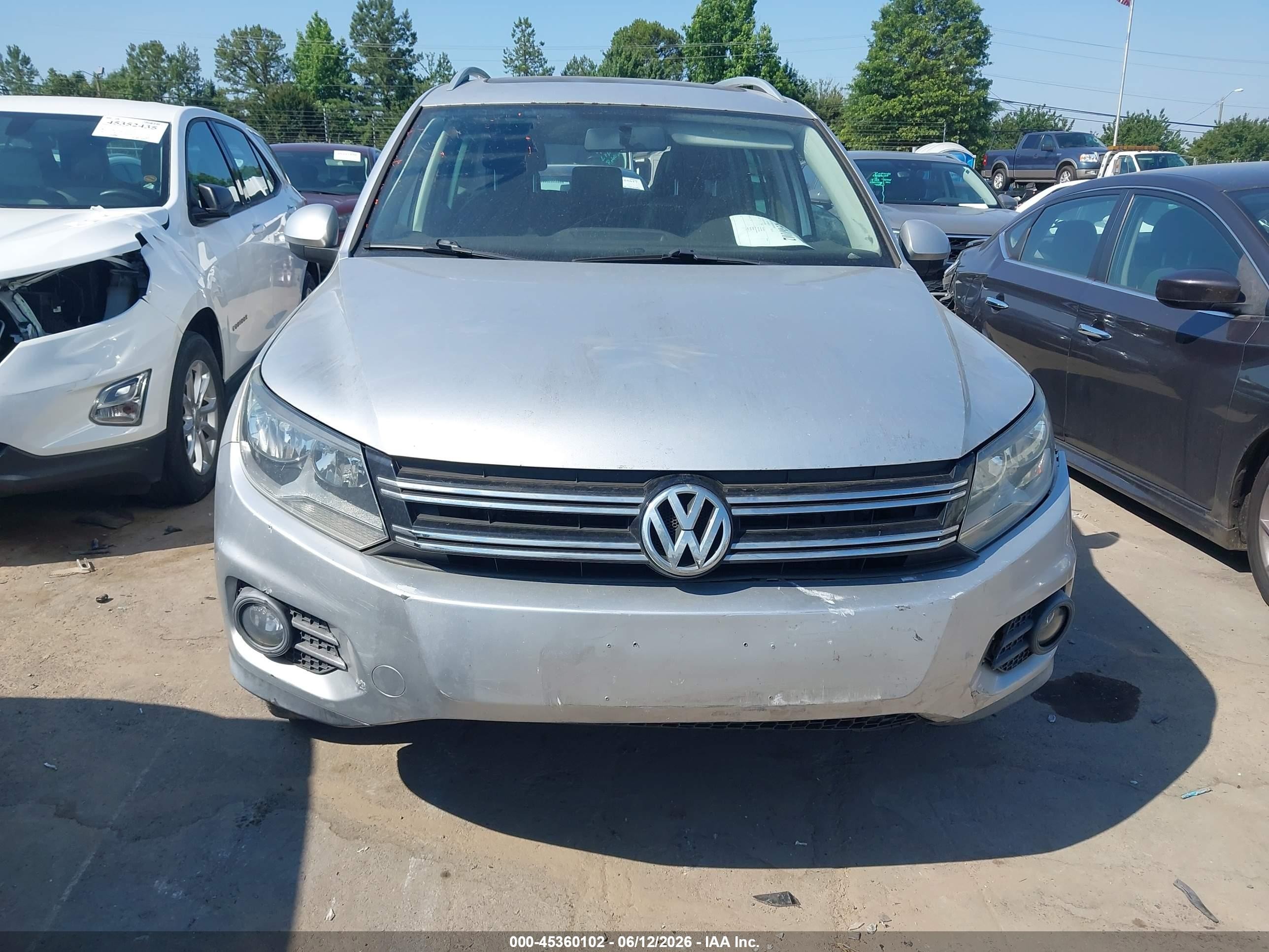 2014 Volkswagen Tiguan Sel Silver vin: WVGBV3AX0EW540858