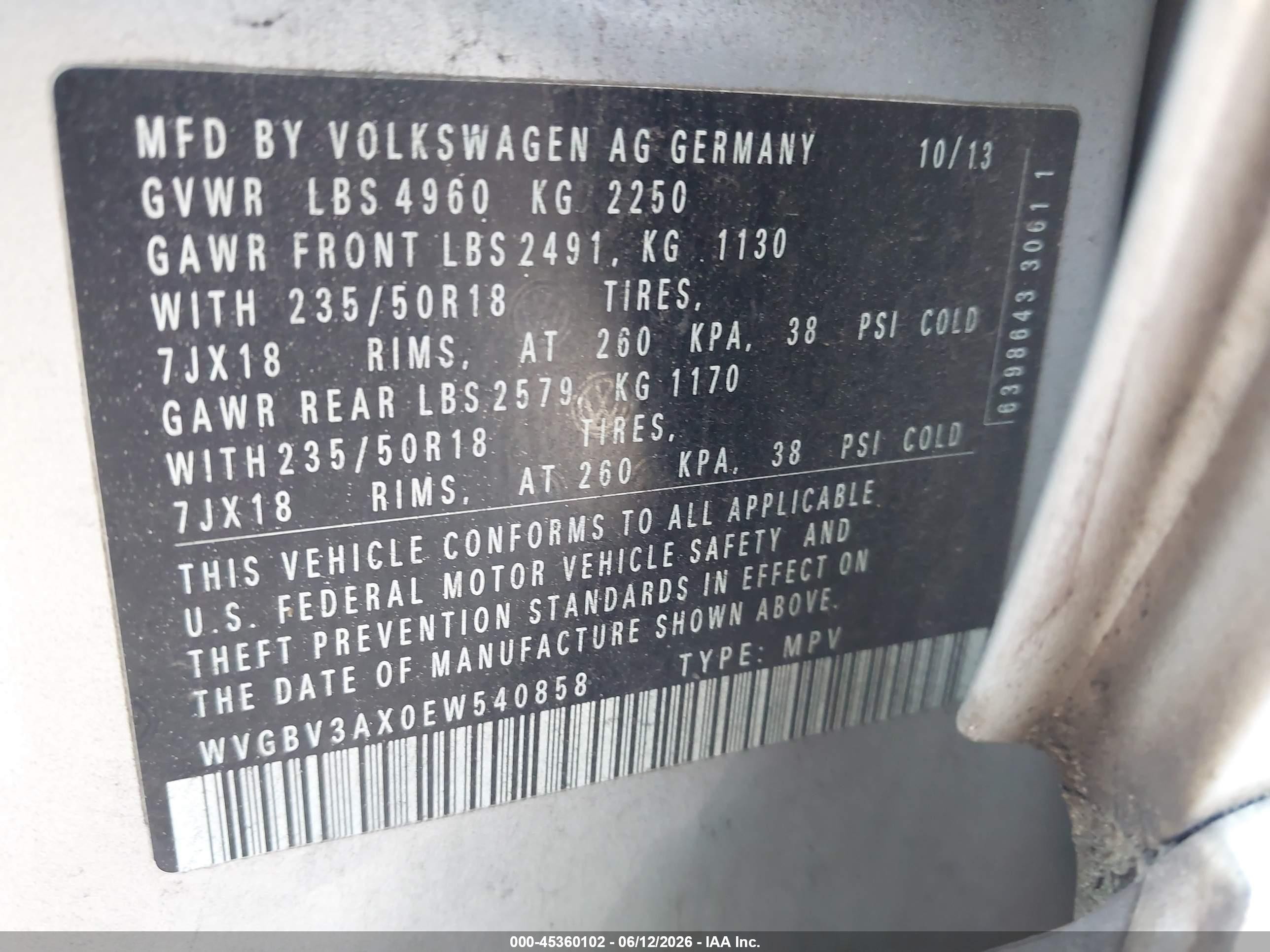 2014 Volkswagen Tiguan Sel Silver vin: WVGBV3AX0EW540858