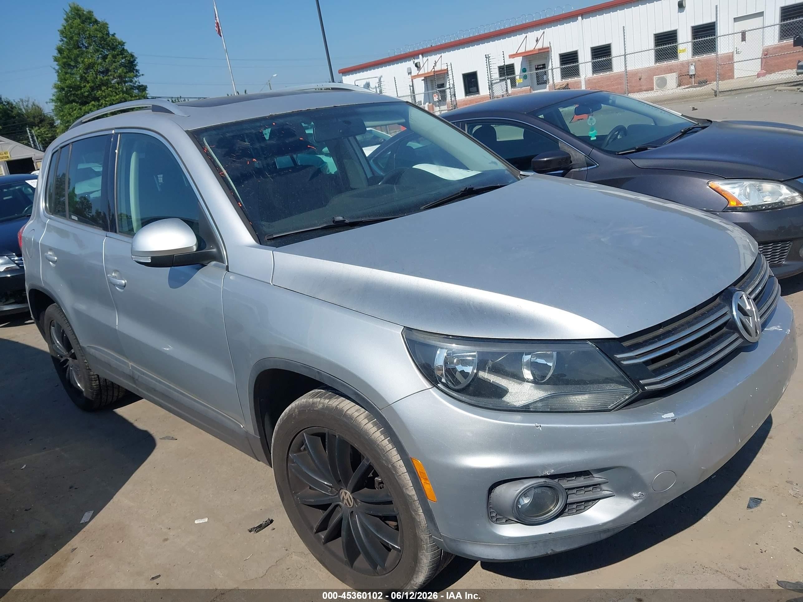 2014 Volkswagen Tiguan Sel Silver vin: WVGBV3AX0EW540858