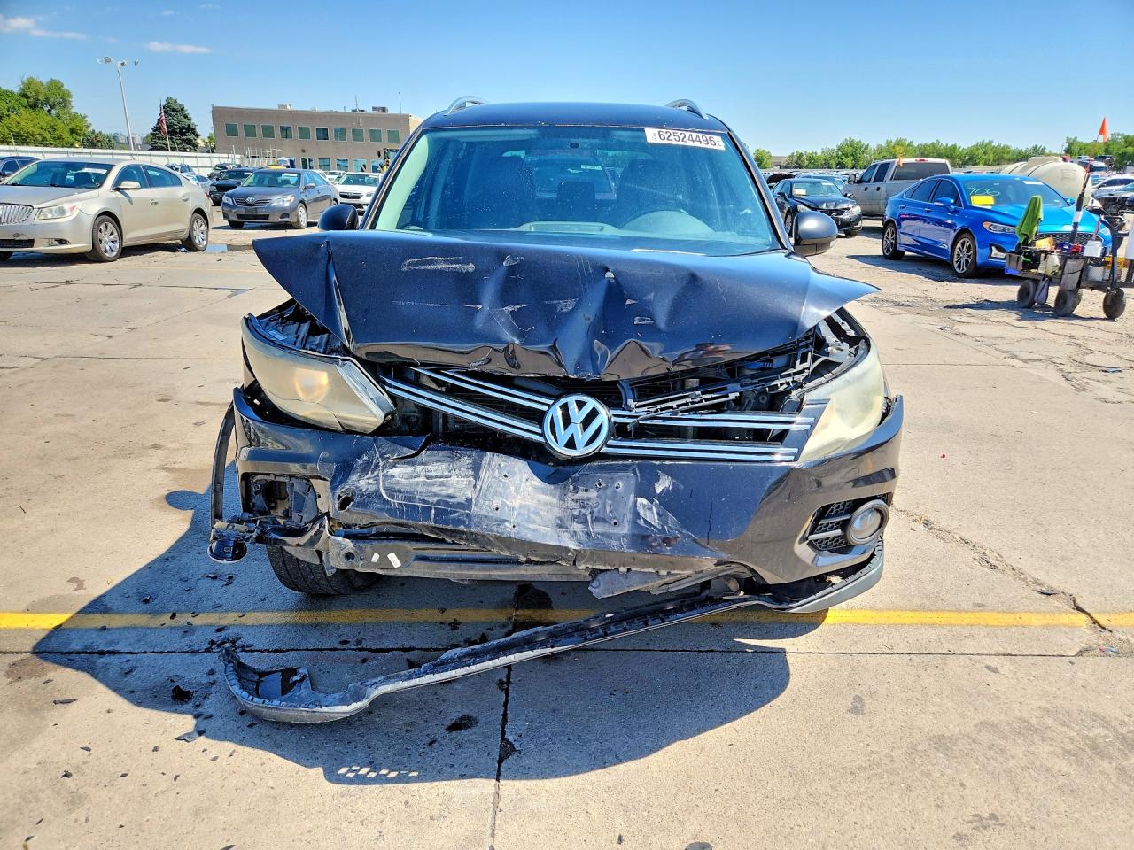 2014 Volkswagen Tiguan S Black vin: WVGBV3AX0EW562780