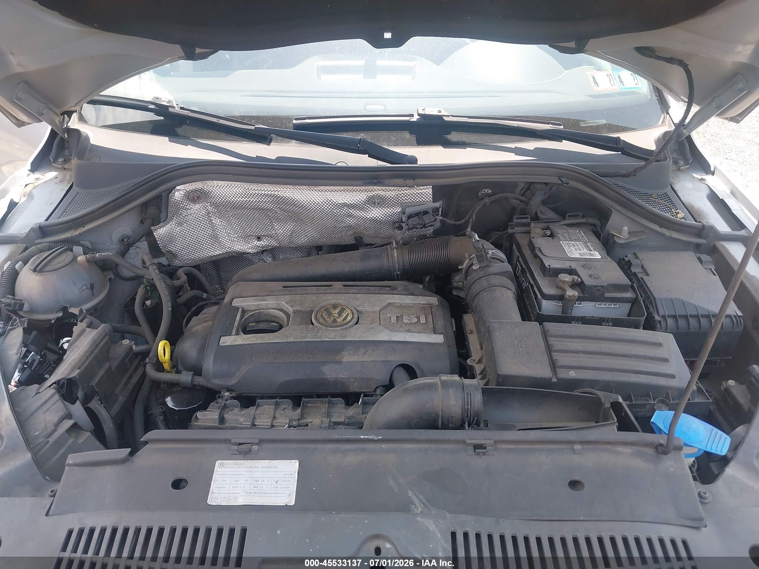 2014 Volkswagen Tiguan Se Silver vin: WVGBV3AX0EW573763
