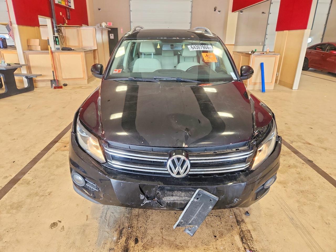 2013 Volkswagen Tiguan S Black vin: WVGBV3AX1DW562415