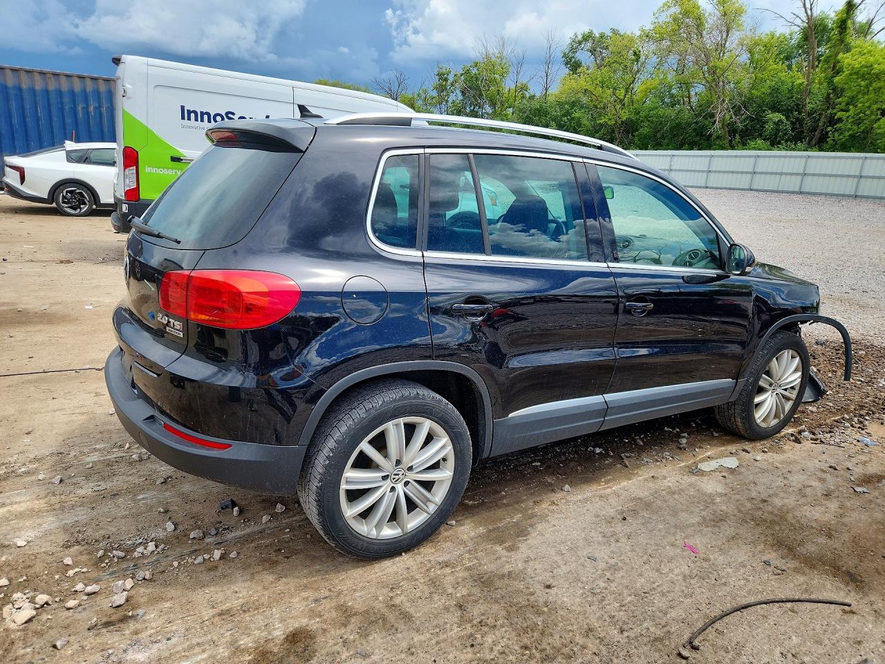 2014 Volkswagen Tiguan S Black vin: WVGBV3AX1EW541890