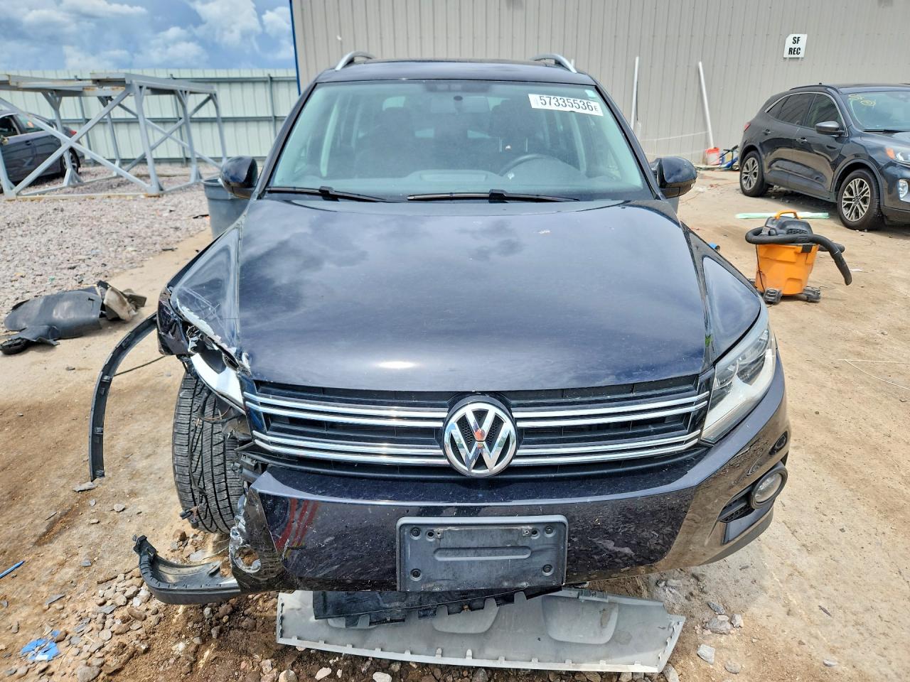 2014 Volkswagen Tiguan S Black vin: WVGBV3AX1EW541890