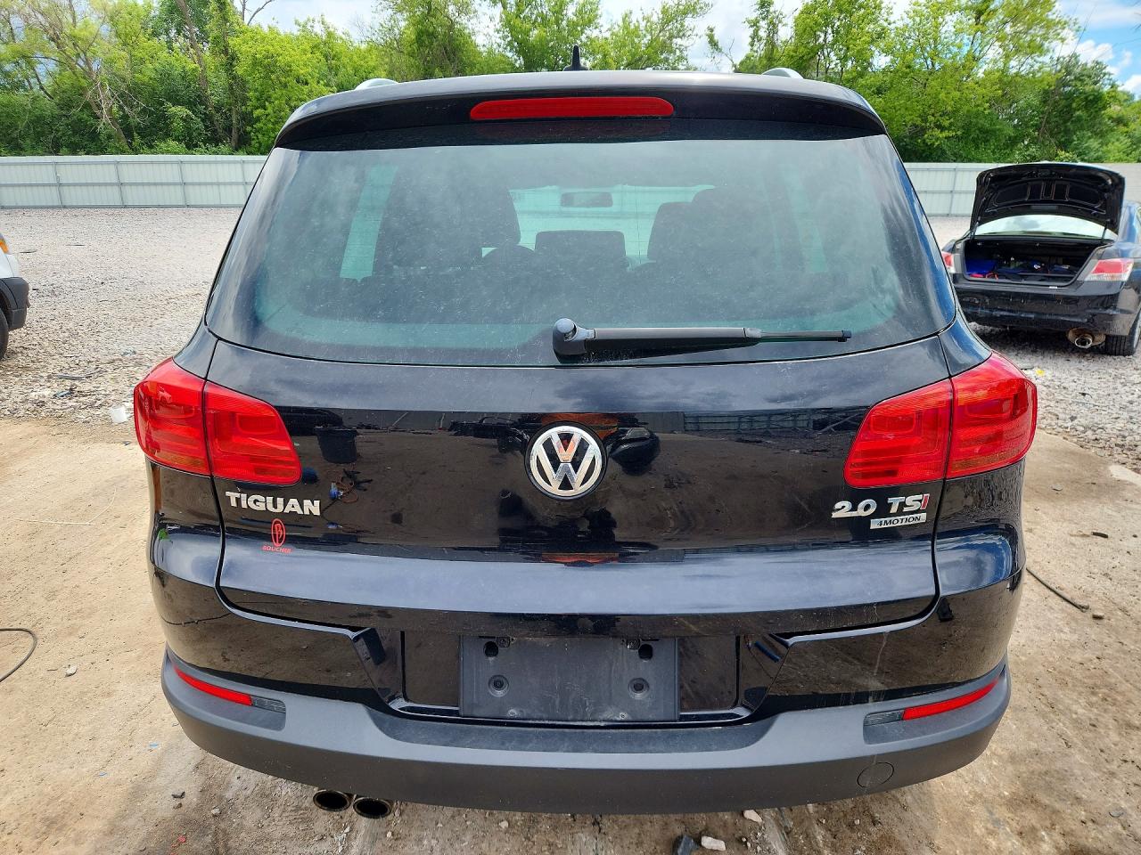 2014 Volkswagen Tiguan S Black vin: WVGBV3AX1EW541890
