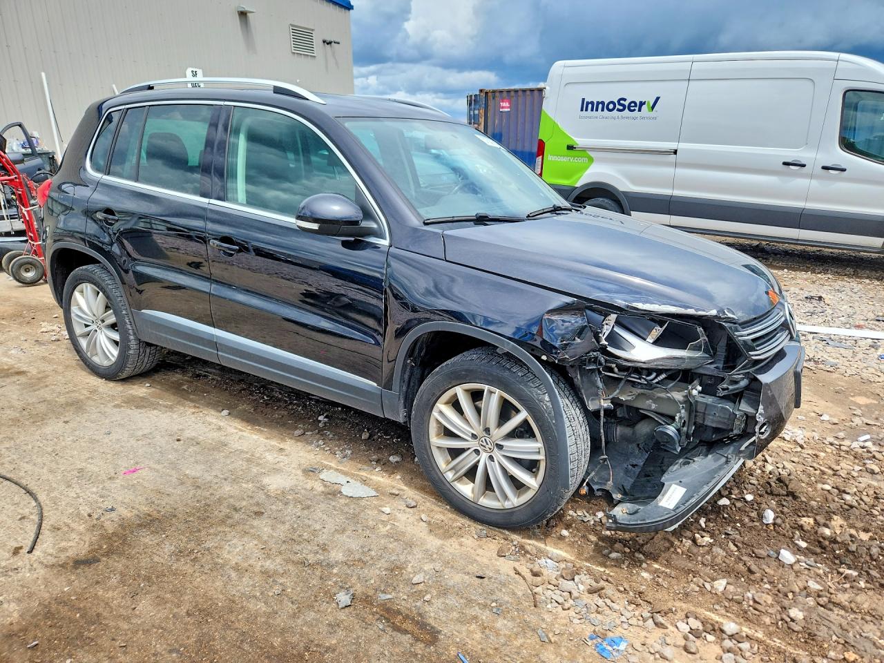 2014 Volkswagen Tiguan S Black vin: WVGBV3AX1EW541890