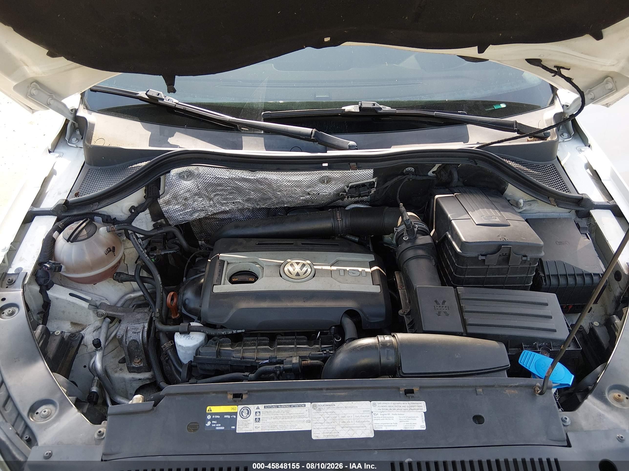 2013 Volkswagen Tiguan S Белый vin: WVGBV3AX2DW068614