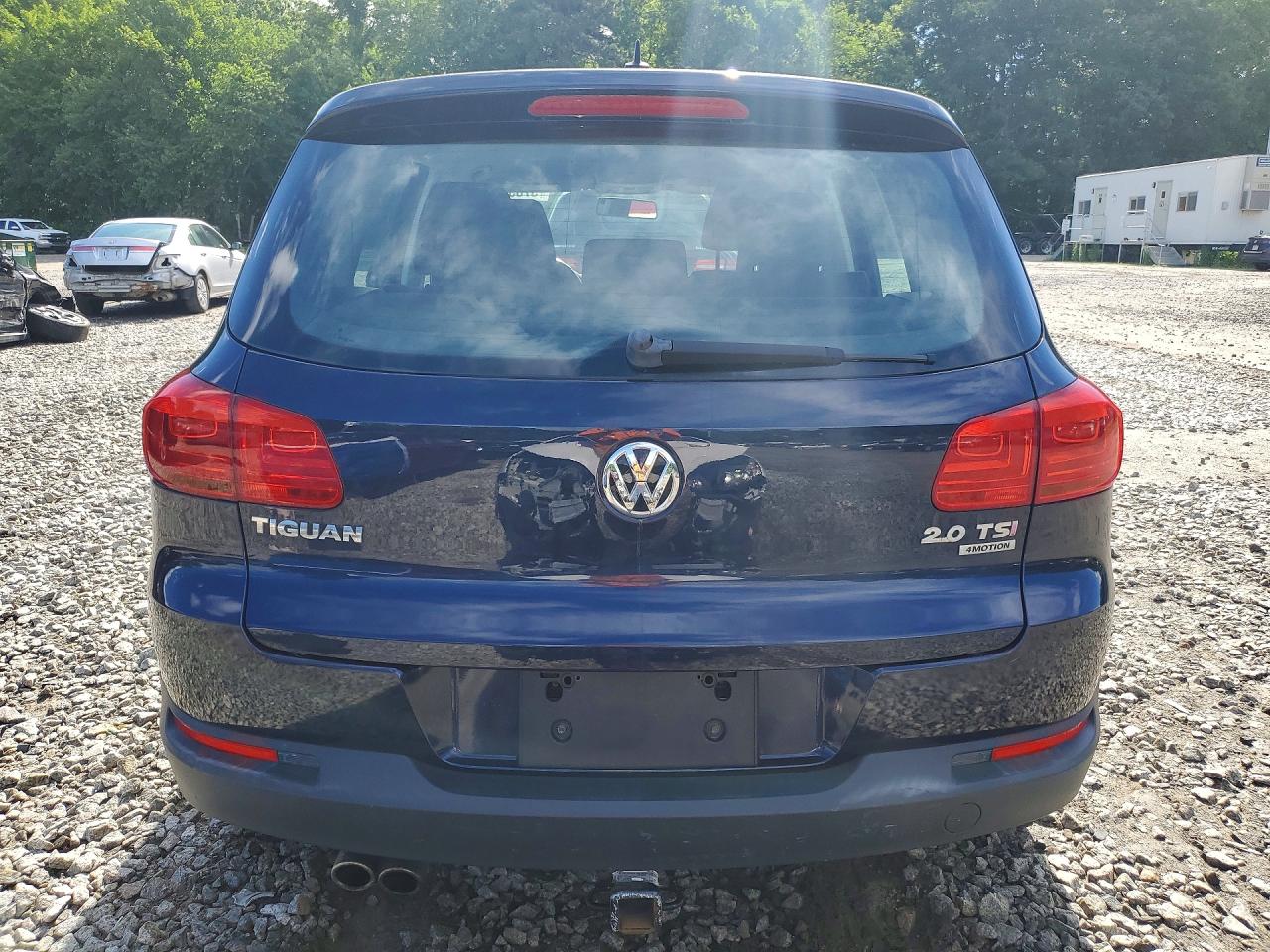 2013 Volkswagen Tiguan Blue vin: WVGBV3AX2DW072226