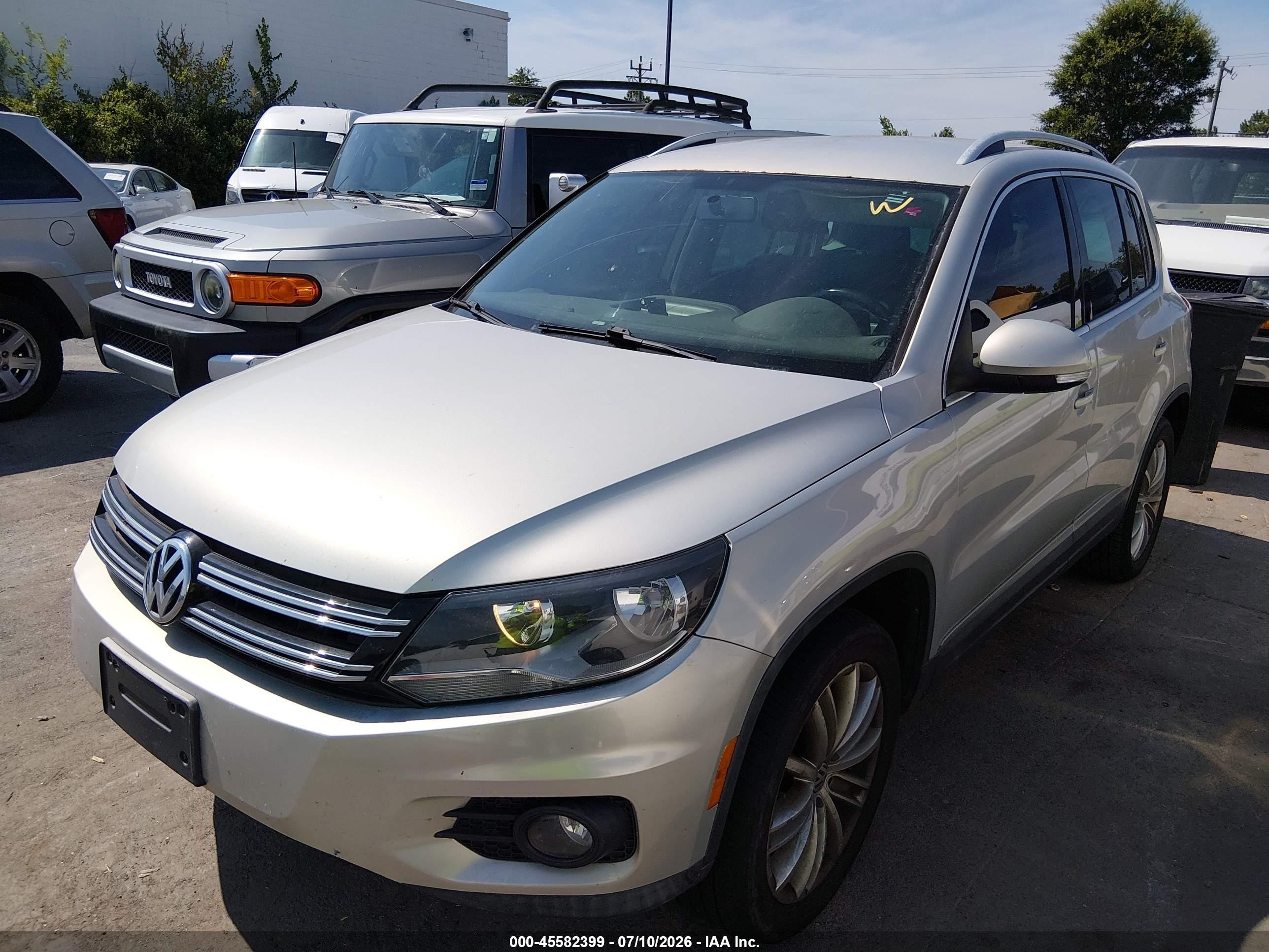 2013 Volkswagen Tiguan Se Silver vin: WVGBV3AX2DW559717