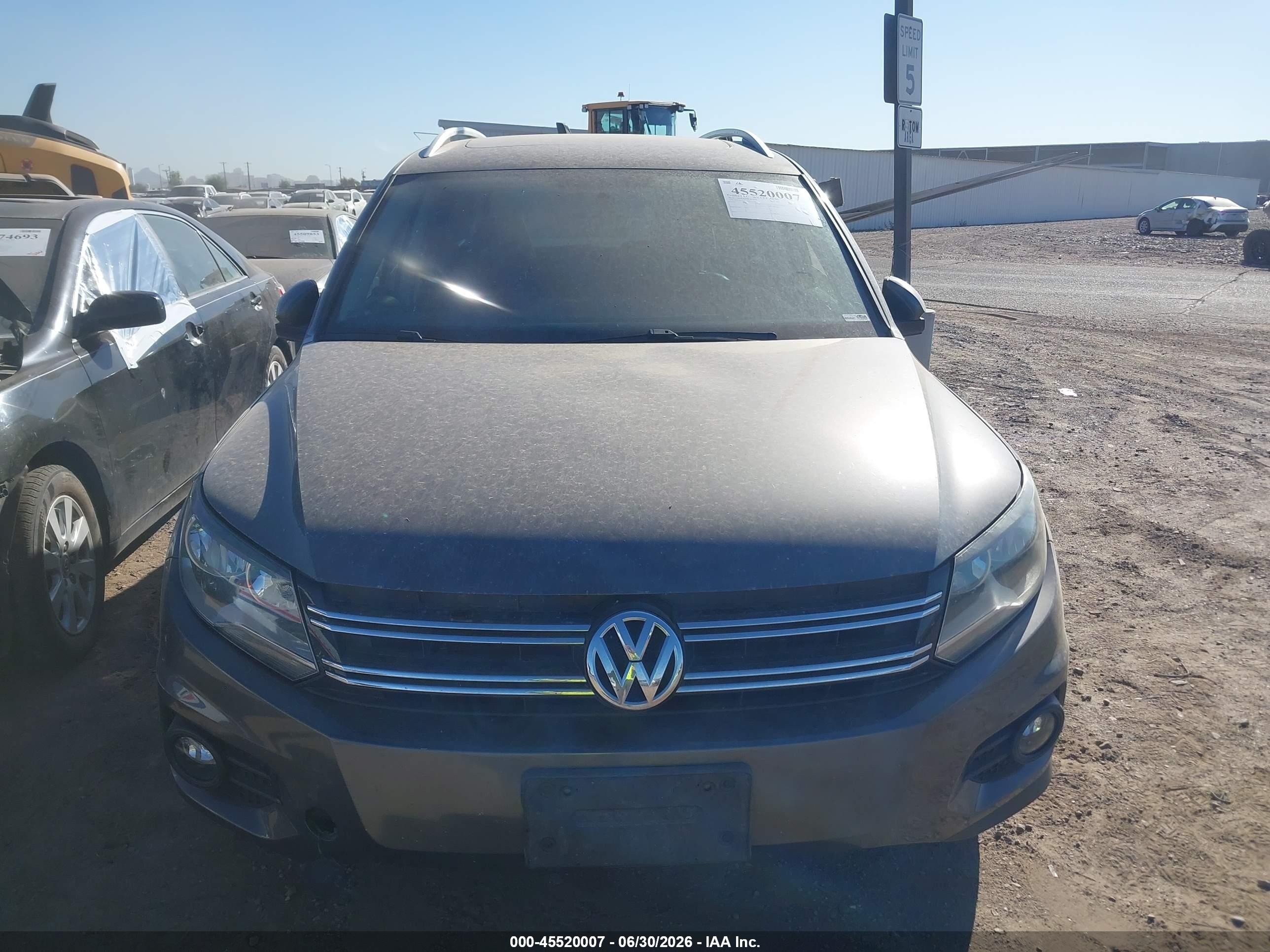 2014 Volkswagen Tiguan Sel Gray vin: WVGBV3AX2EW527254