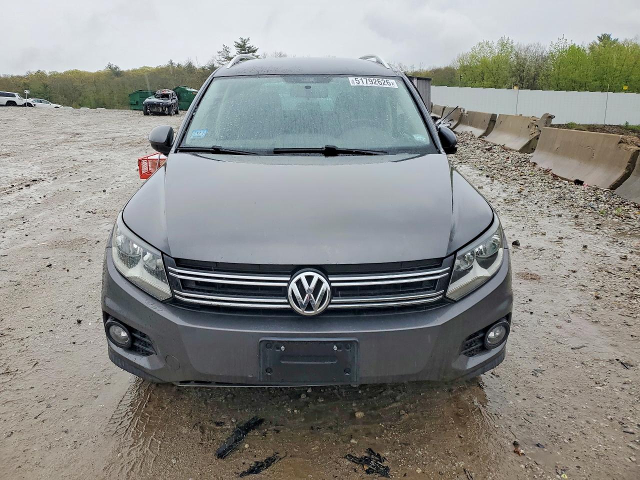 2014 Volkswagen Tiguan S Gray vin: WVGBV3AX2EW535242