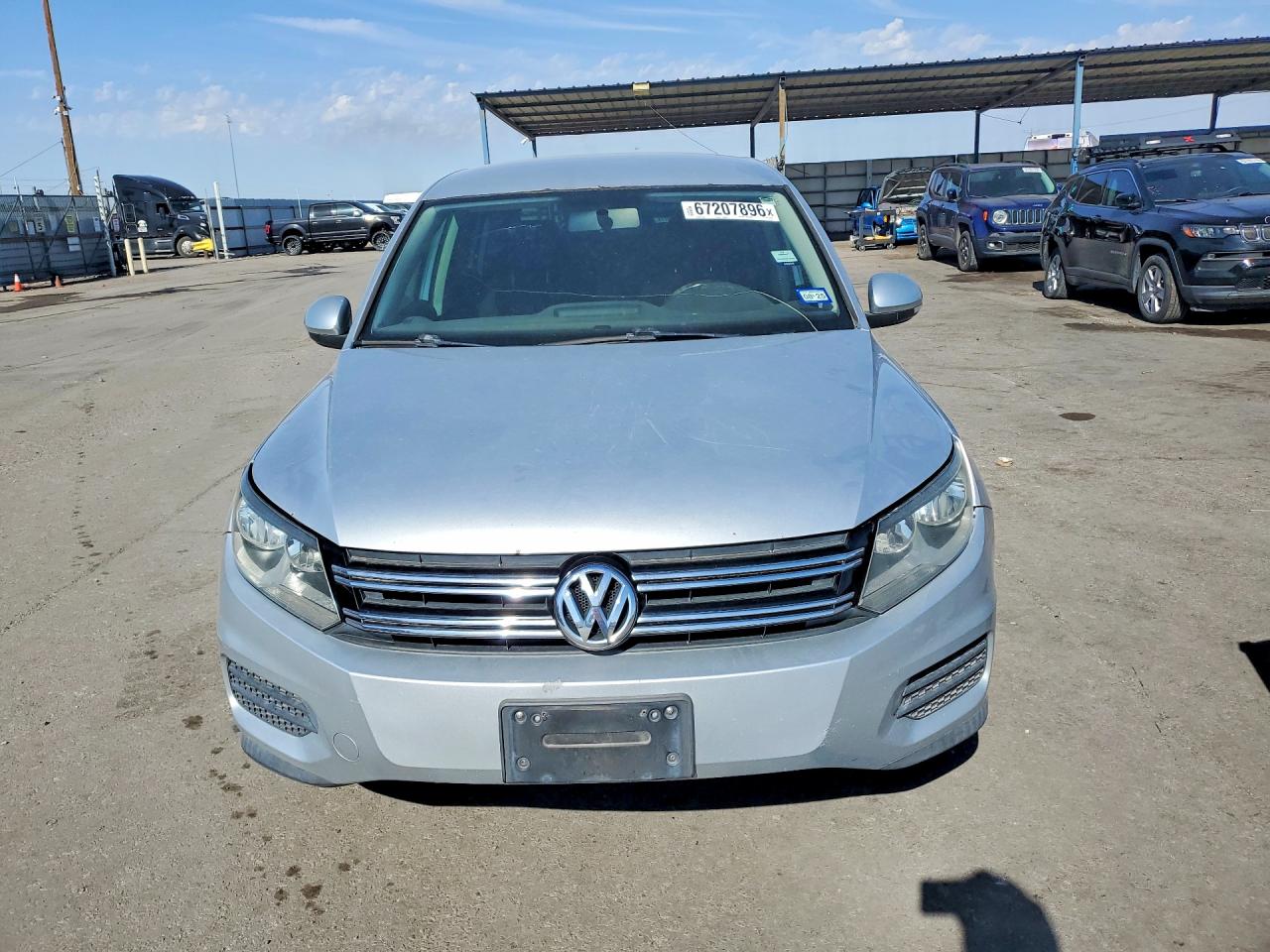 2014 Volkswagen Tiguan S Silver vin: WVGBV3AX2EW541820