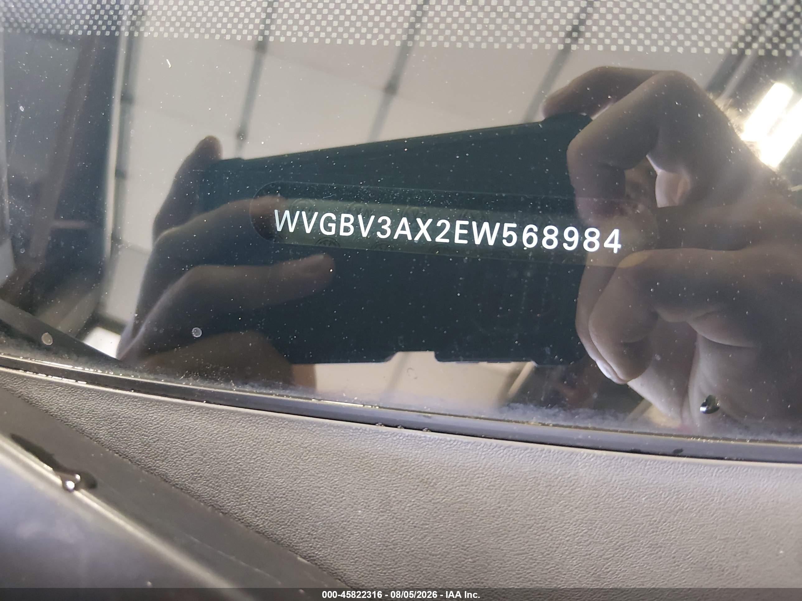 2014 Volkswagen Tiguan Se Черный vin: WVGBV3AX2EW568984