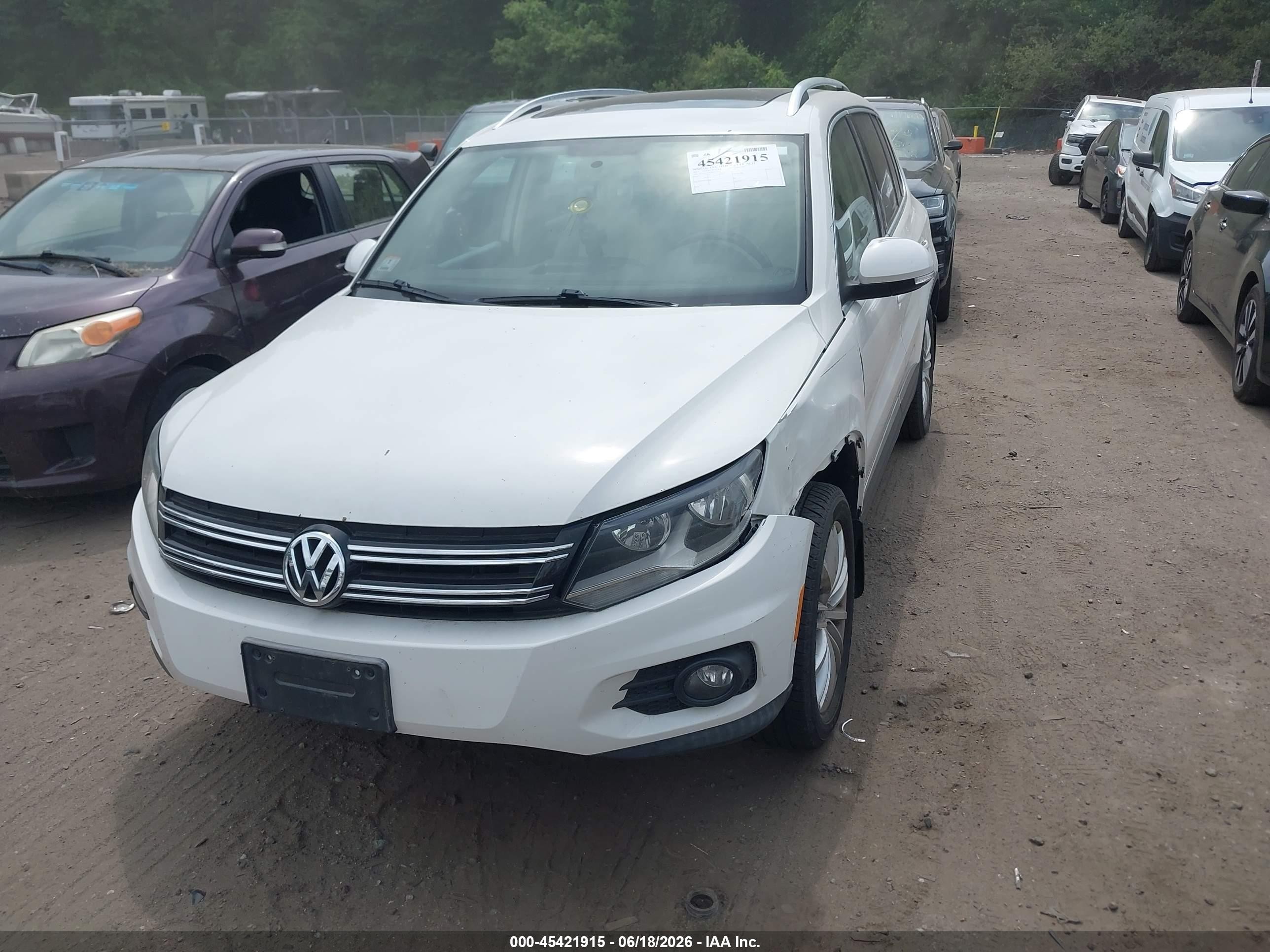 2013 Volkswagen Tiguan Se Белый vin: WVGBV3AX3DW057170