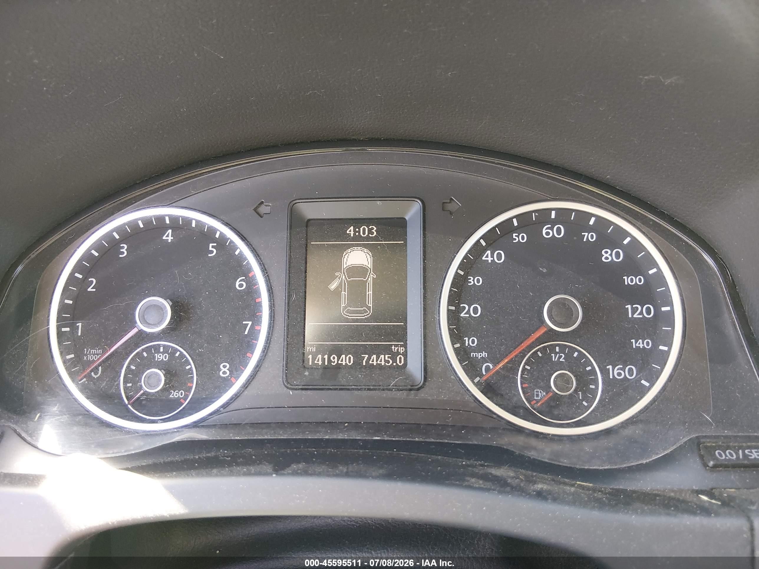 2013 Volkswagen Tiguan S Белый vin: WVGBV3AX3DW571455