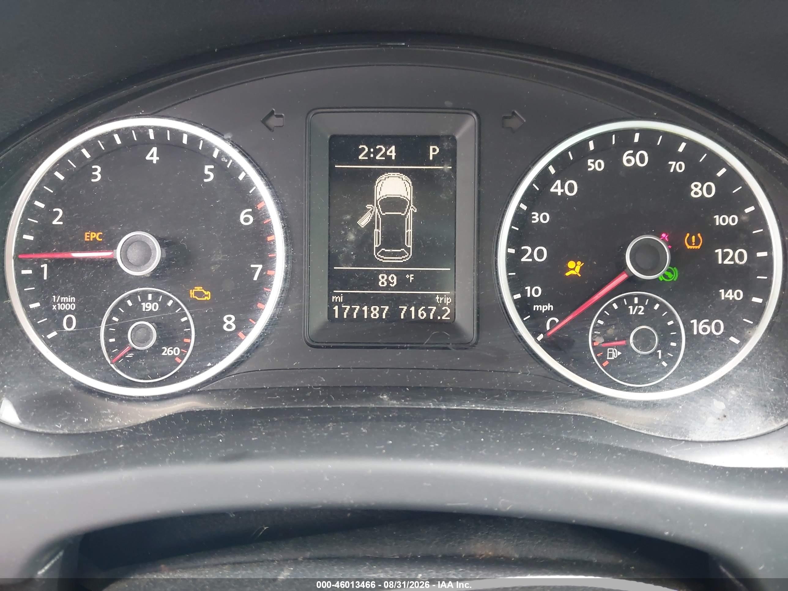 2013 Volkswagen Tiguan S Gray vin: WVGBV3AX3DW592161