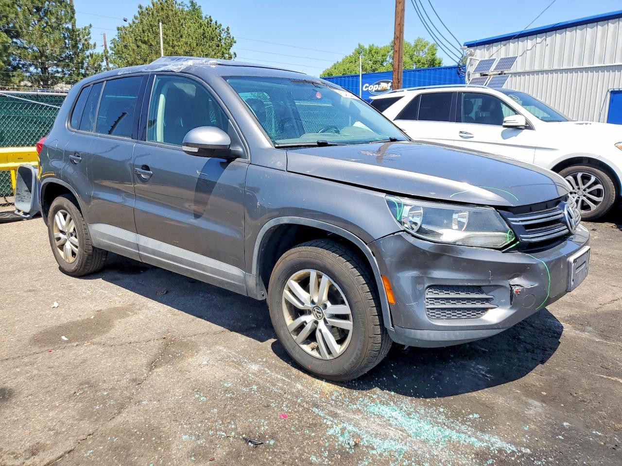 2013 Volkswagen Tiguan S Gray vin: WVGBV3AX3DW605524