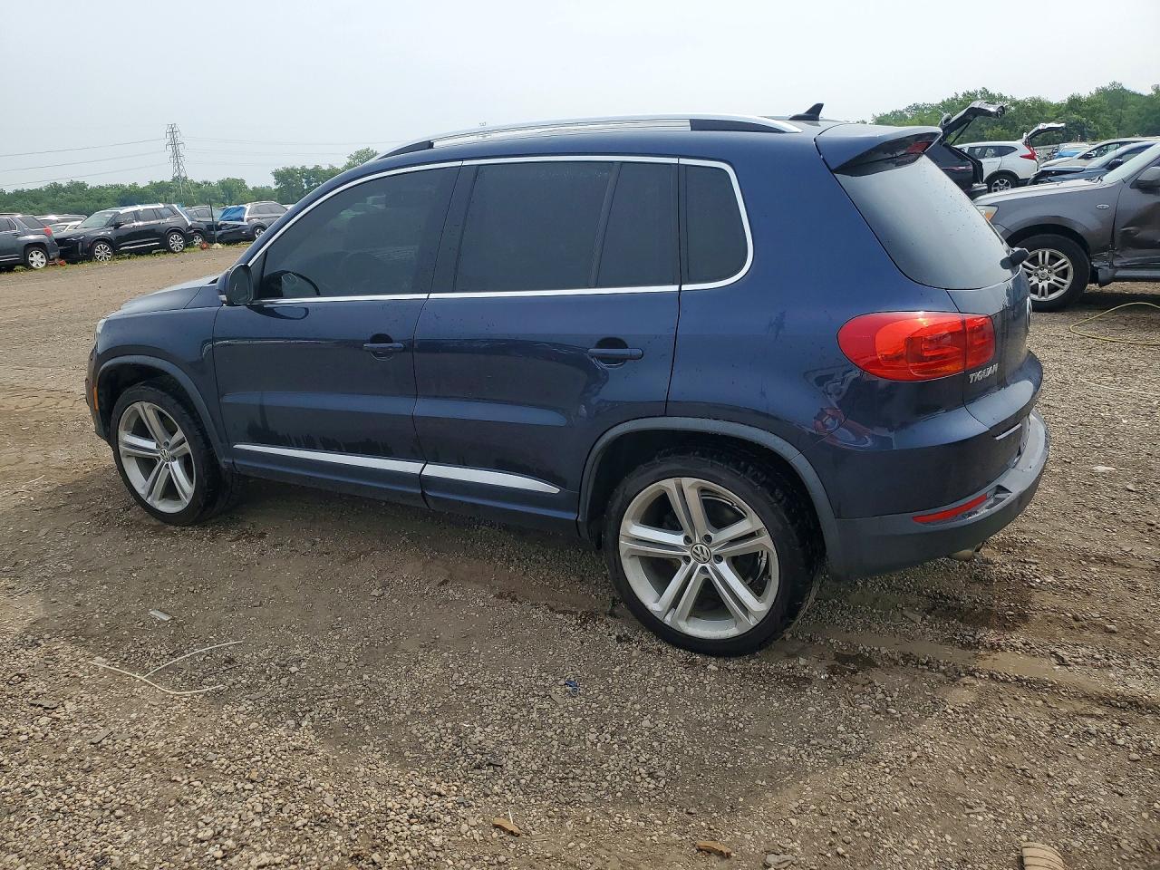2014 Volkswagen Tiguan S Blue vin: WVGBV3AX3EW044064