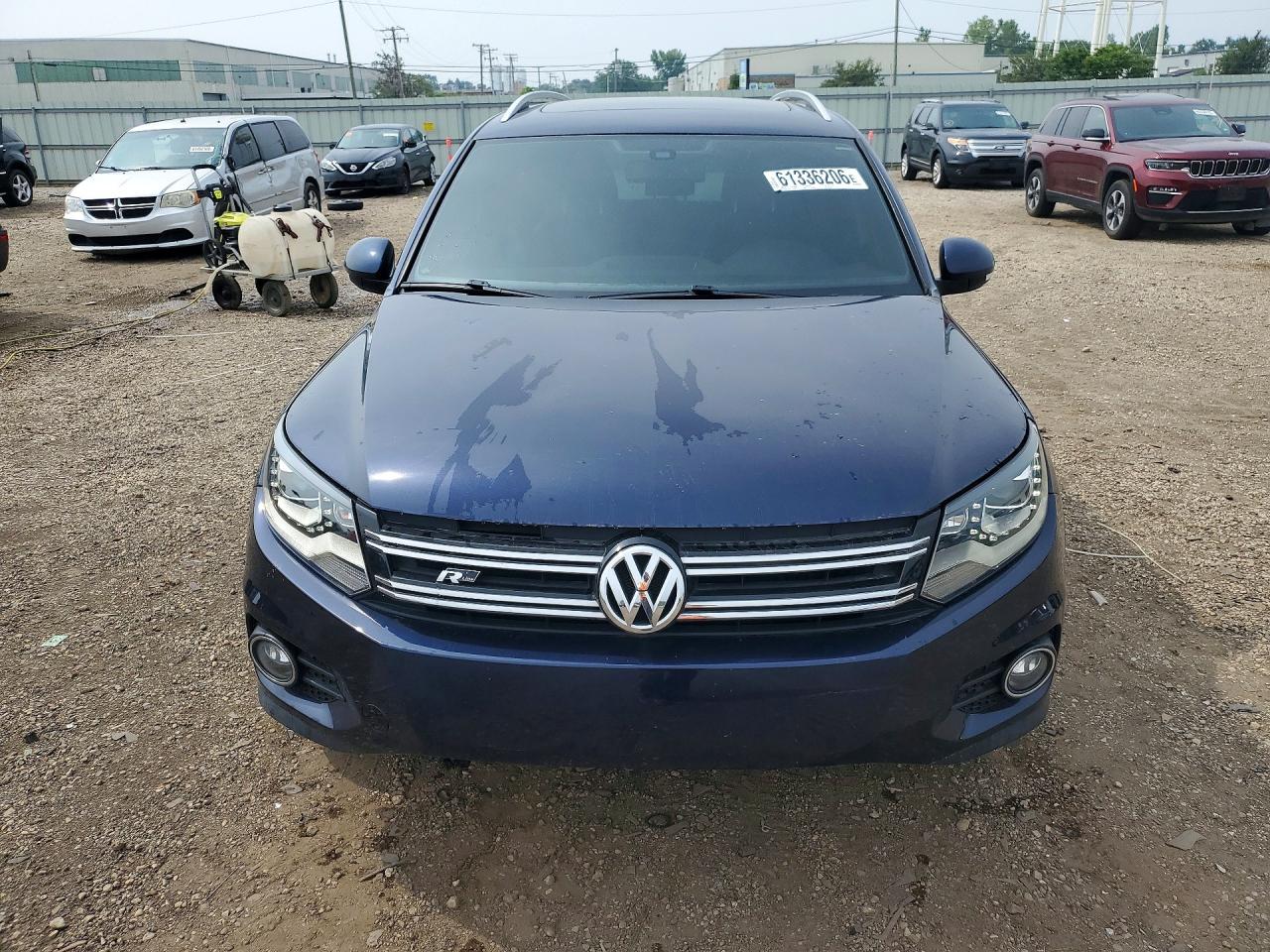 2014 Volkswagen Tiguan S Blue vin: WVGBV3AX3EW044064