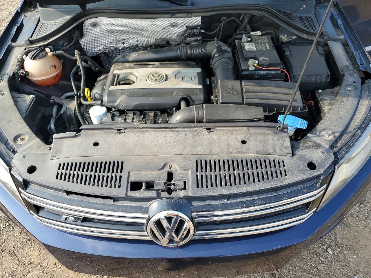 2014 Volkswagen Tiguan S Blue vin: WVGBV3AX3EW044064
