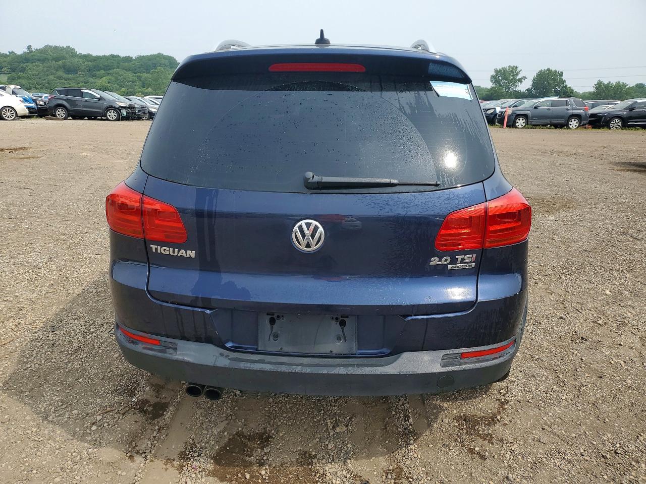 2014 Volkswagen Tiguan S Blue vin: WVGBV3AX3EW044064