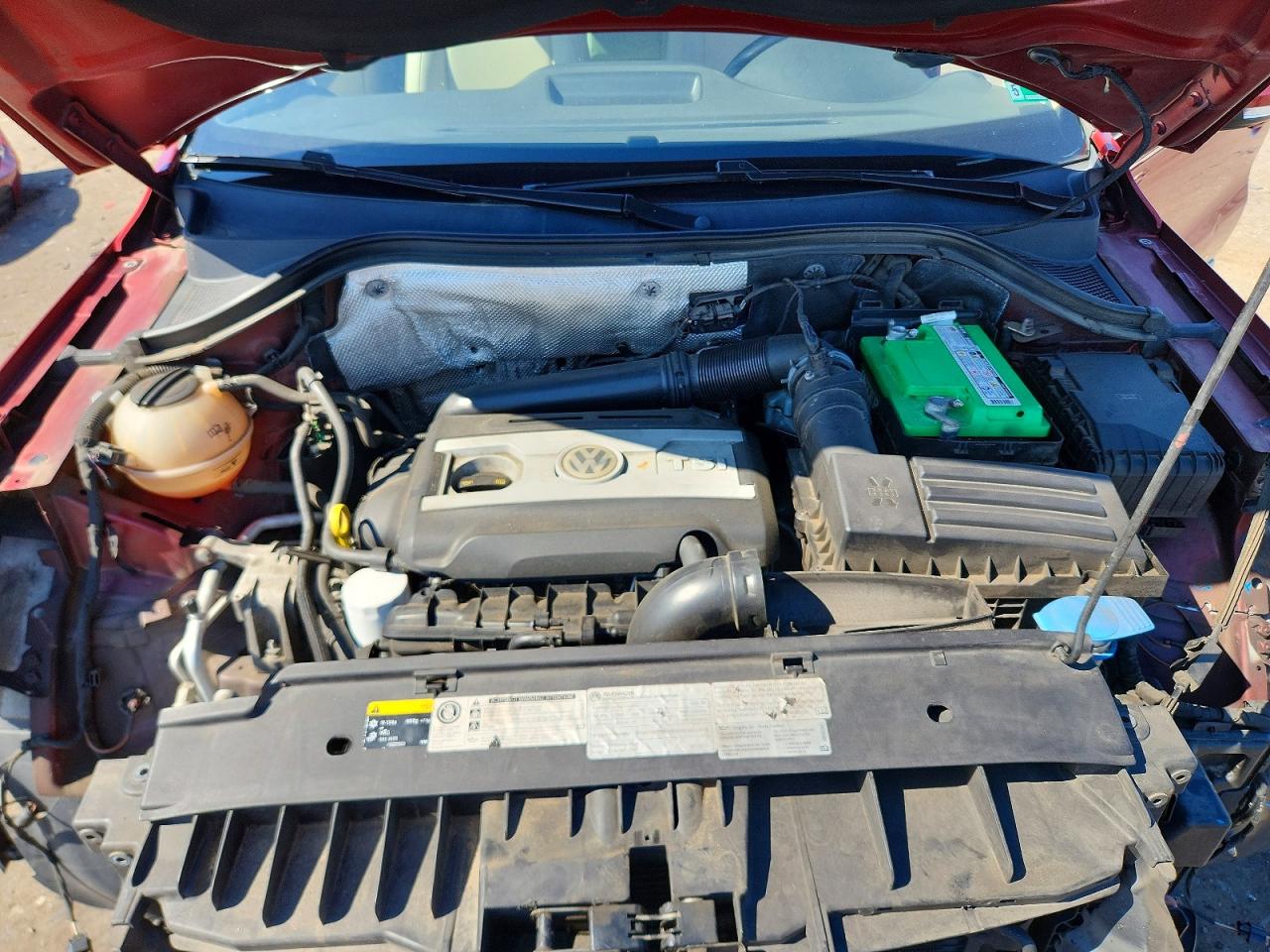 2014 Volkswagen Tiguan S Maroon vin: WVGBV3AX3EW059809