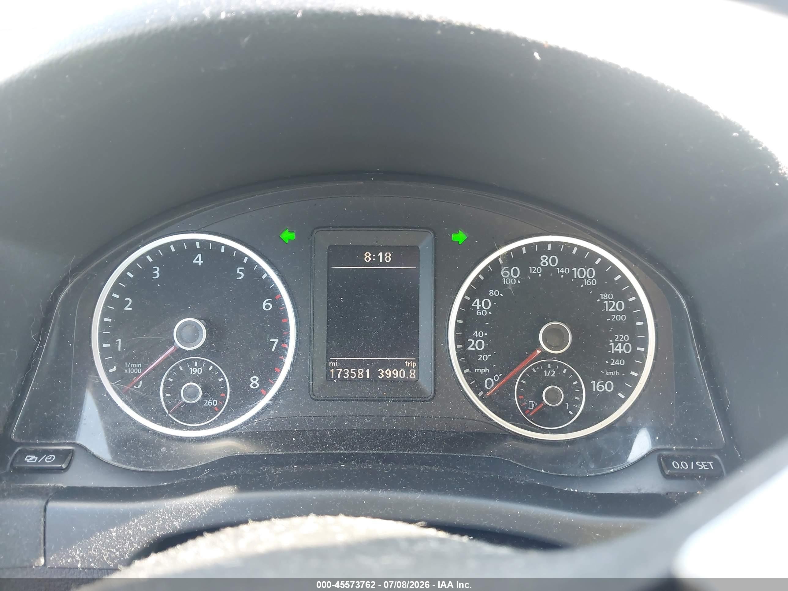 2014 Volkswagen Tiguan S Black vin: WVGBV3AX3EW506218