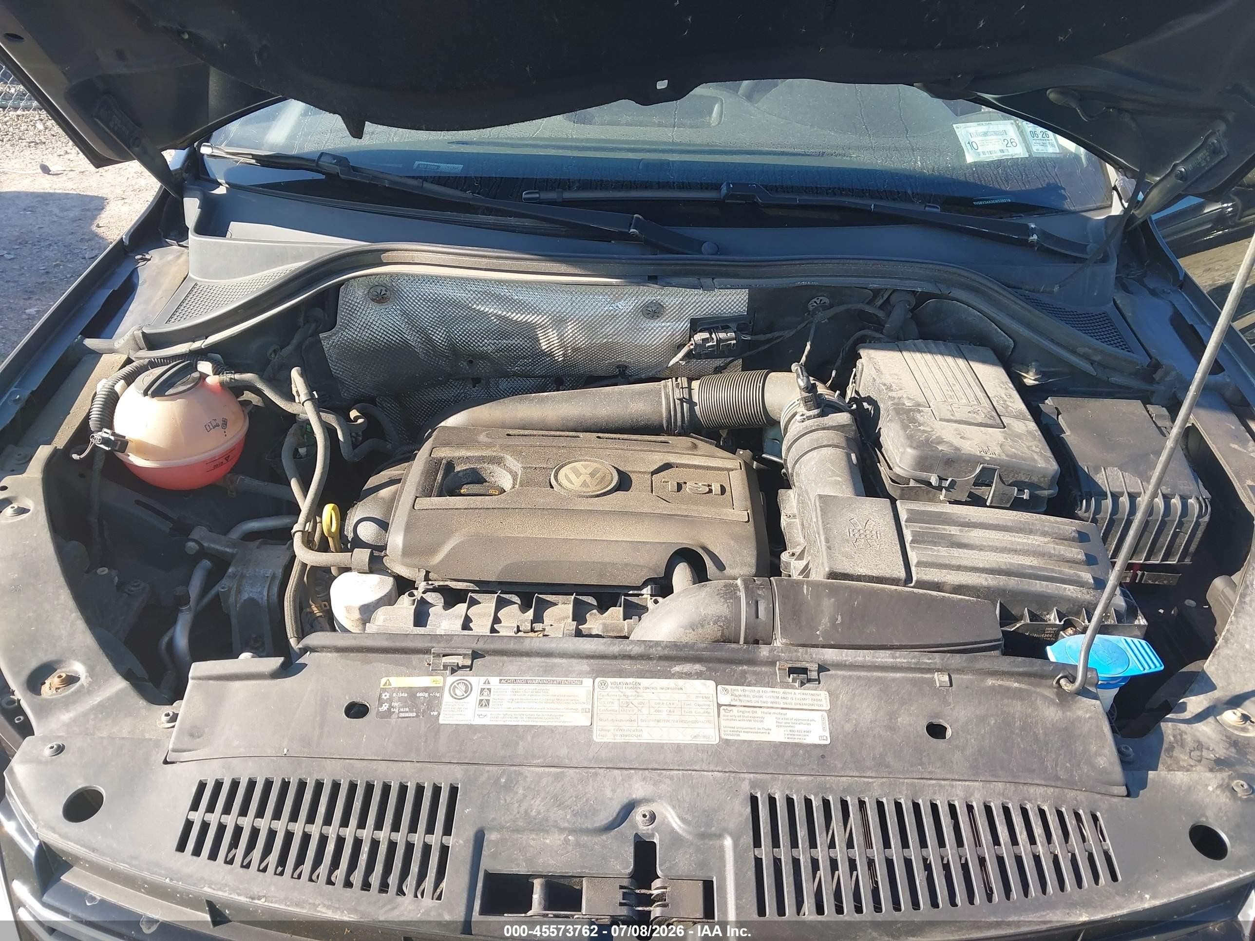 2014 Volkswagen Tiguan S Black vin: WVGBV3AX3EW506218