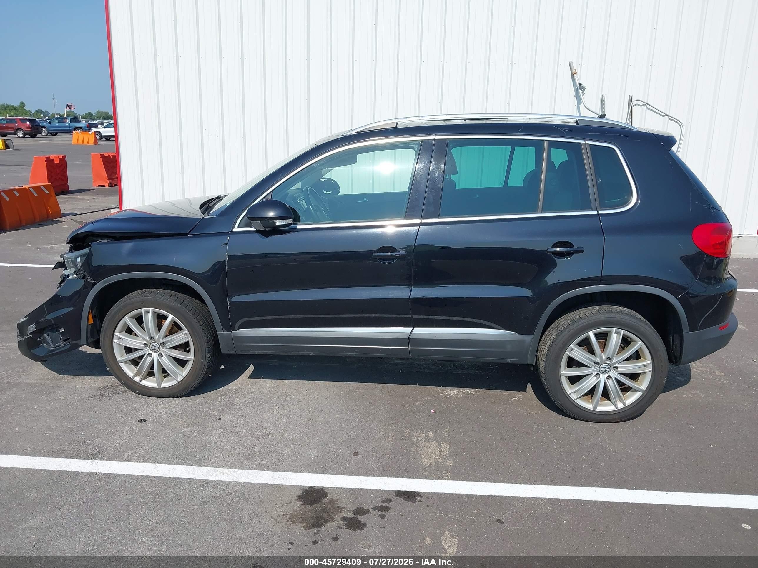 2014 Volkswagen Tiguan Sel Black vin: WVGBV3AX3EW542488