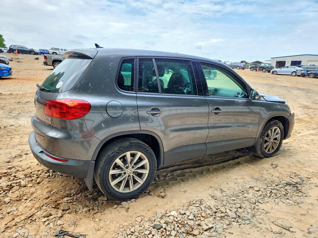 2014 Volkswagen Tiguan S Gray vin: WVGBV3AX3EW550123
