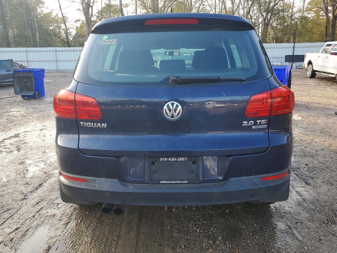 2014 Volkswagen Tiguan S Синий vin: WVGBV3AX3EW560263