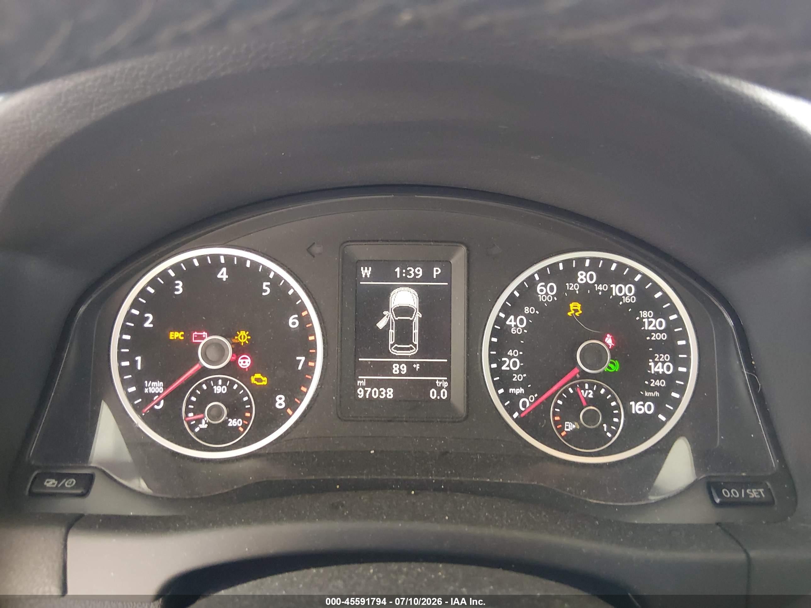 2014 Volkswagen Tiguan S White vin: WVGBV3AX3EW615049