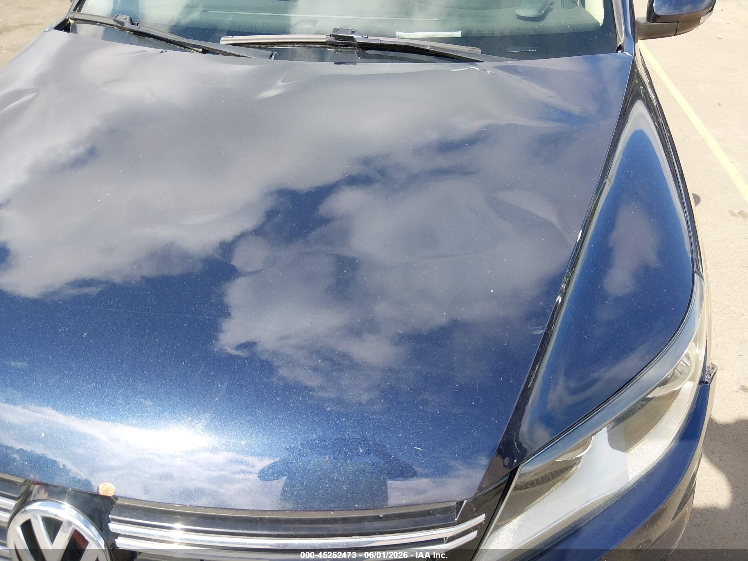 2013 Volkswagen Tiguan Se Dark Blue vin: WVGBV3AX4DW053323