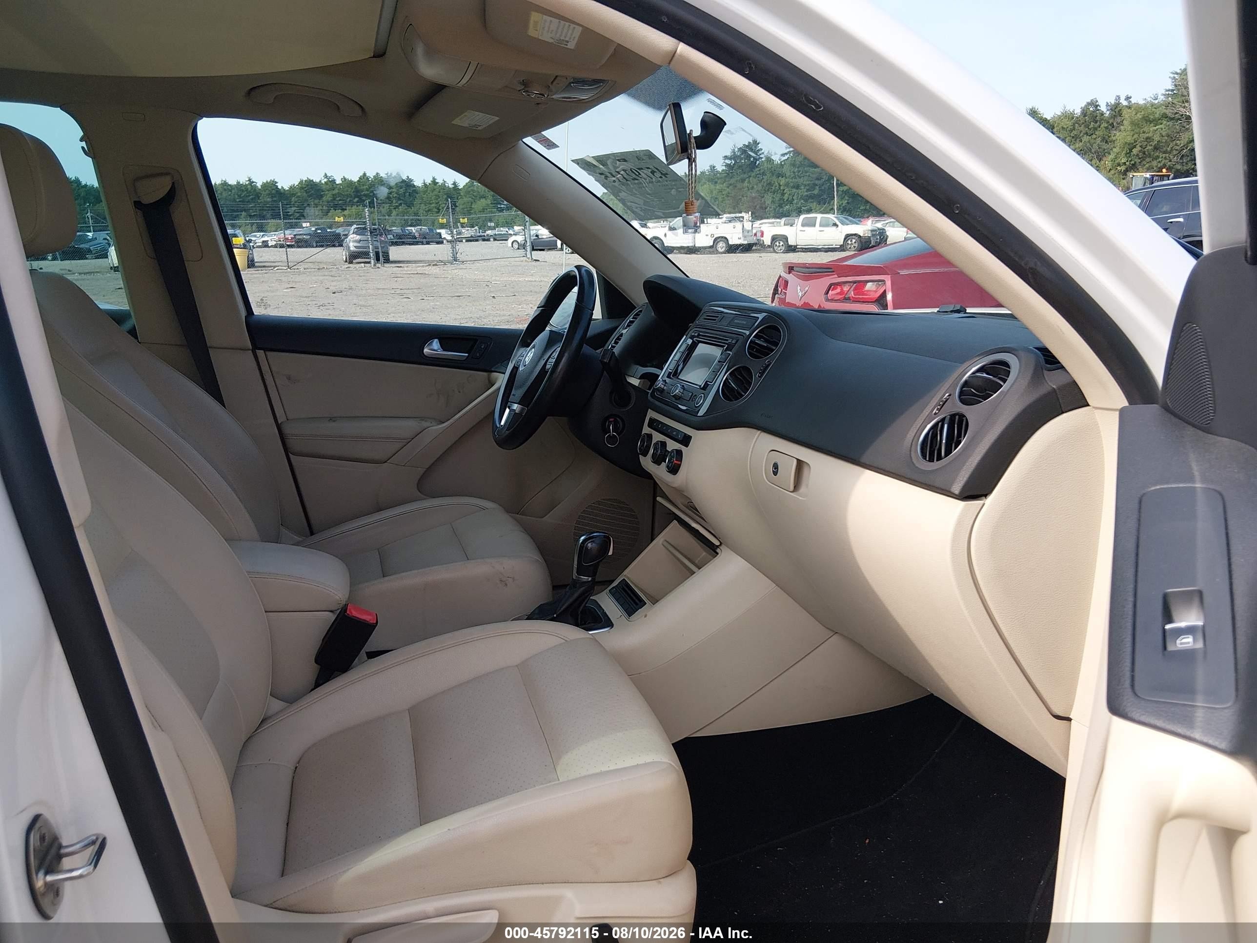 2013 Volkswagen Tiguan Se White vin: WVGBV3AX4DW057260