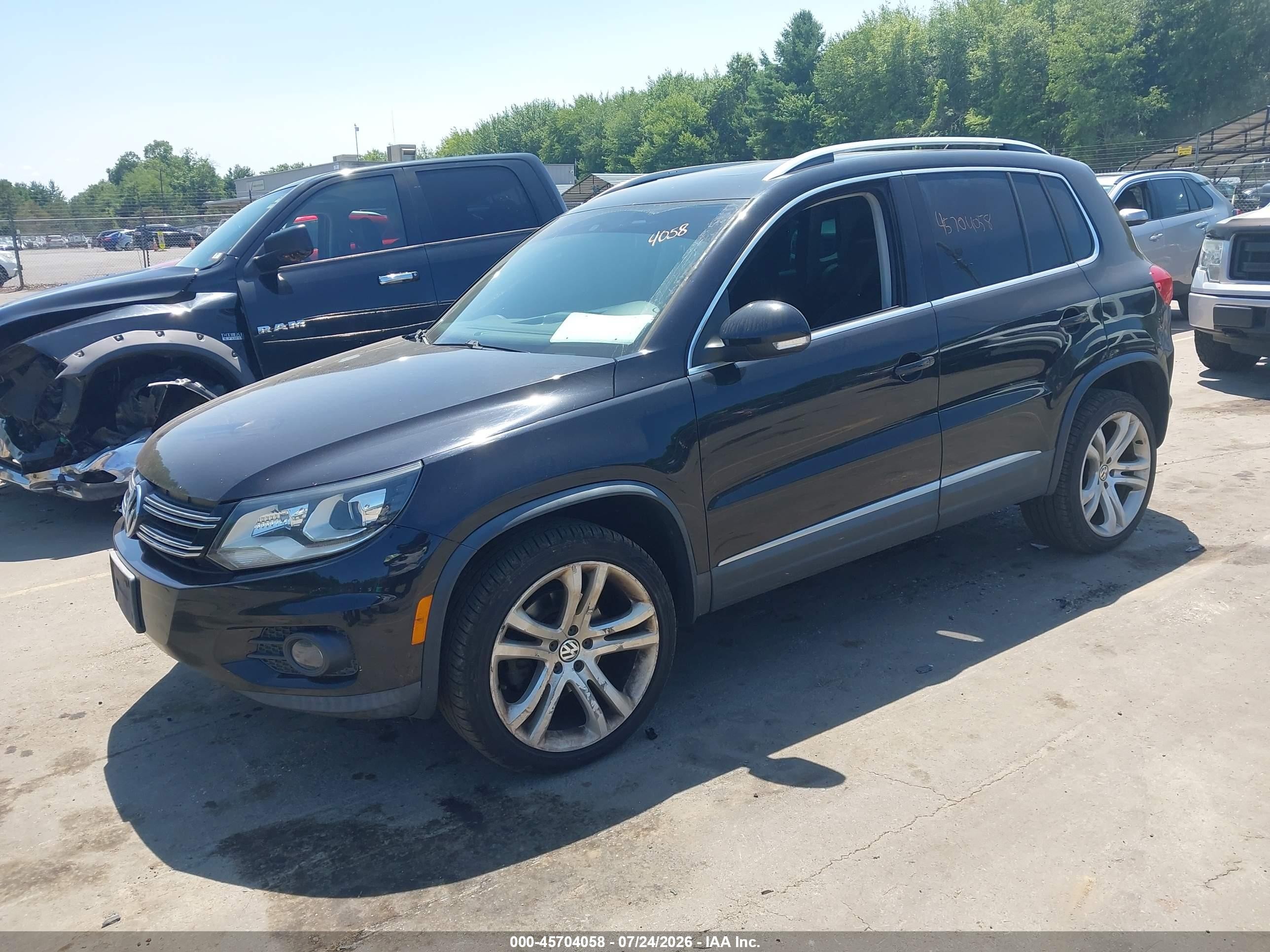 2013 Volkswagen Tiguan Sel Black vin: WVGBV3AX4DW591102