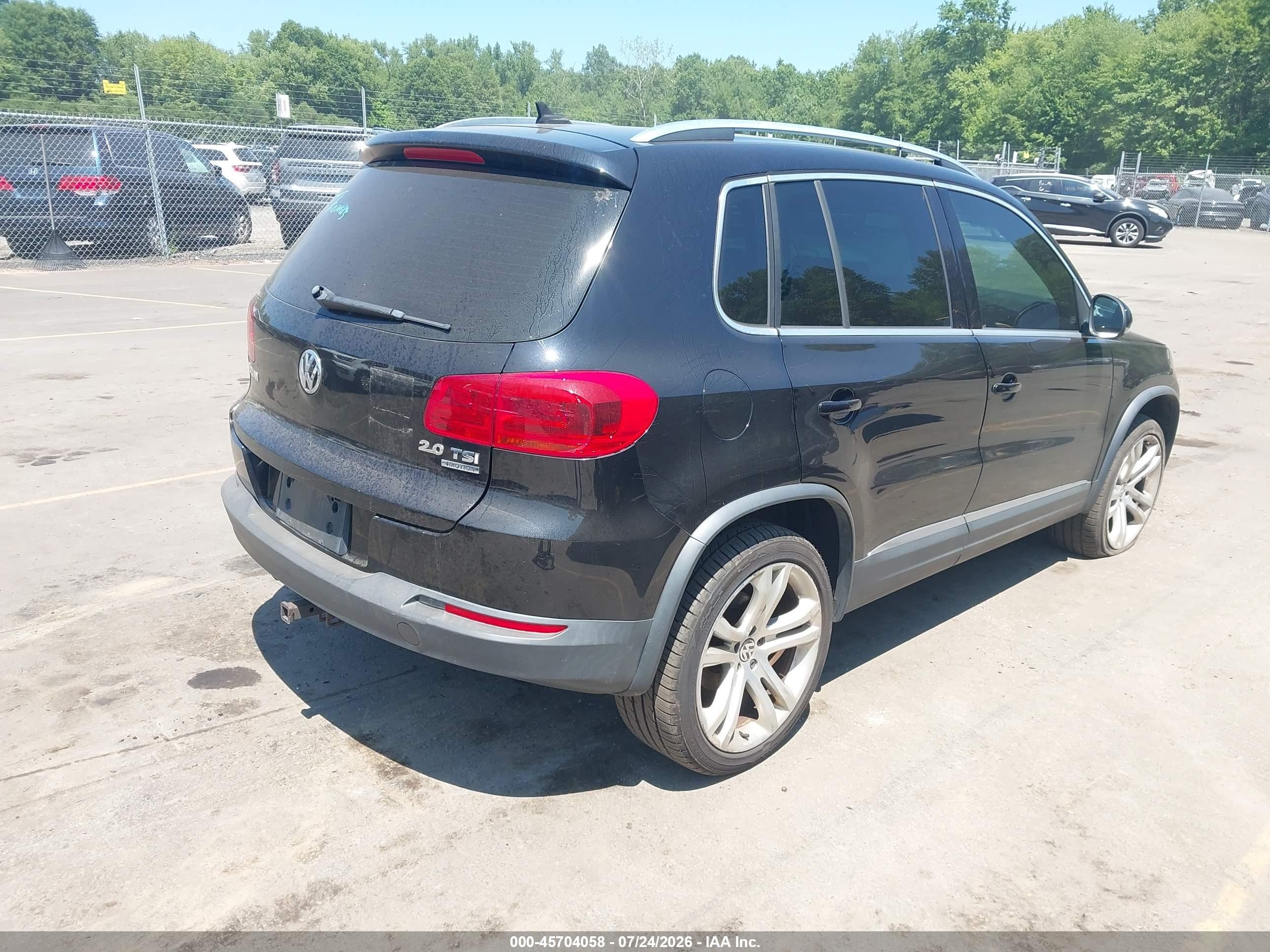 2013 Volkswagen Tiguan Sel Black vin: WVGBV3AX4DW591102