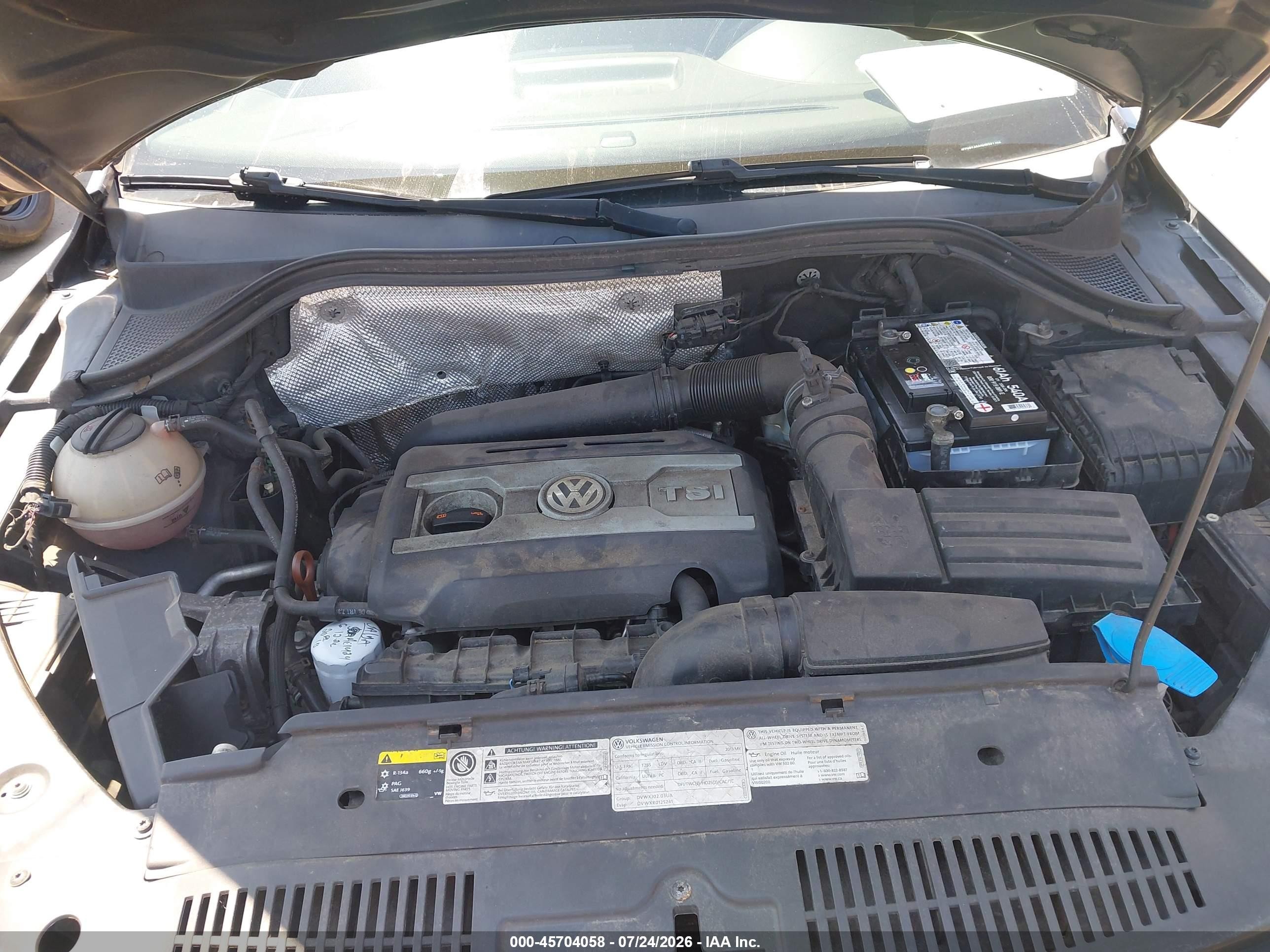 2013 Volkswagen Tiguan Sel Black vin: WVGBV3AX4DW591102