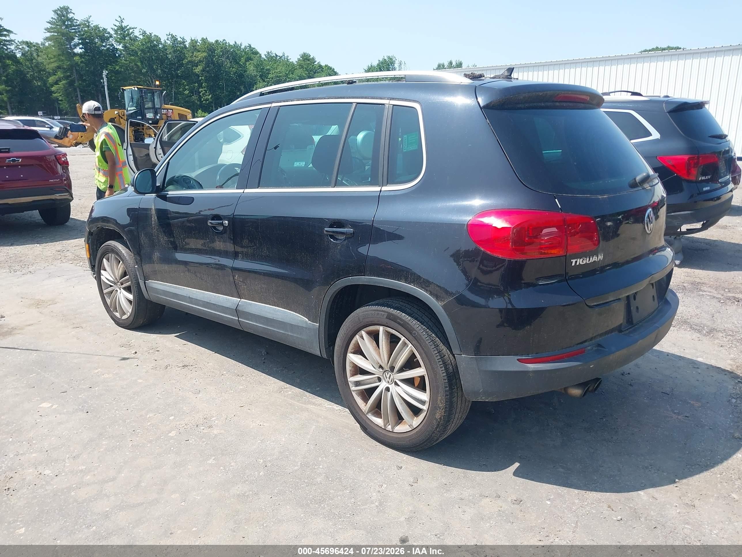 2014 Volkswagen Tiguan Sel Black vin: WVGBV3AX4EW562121