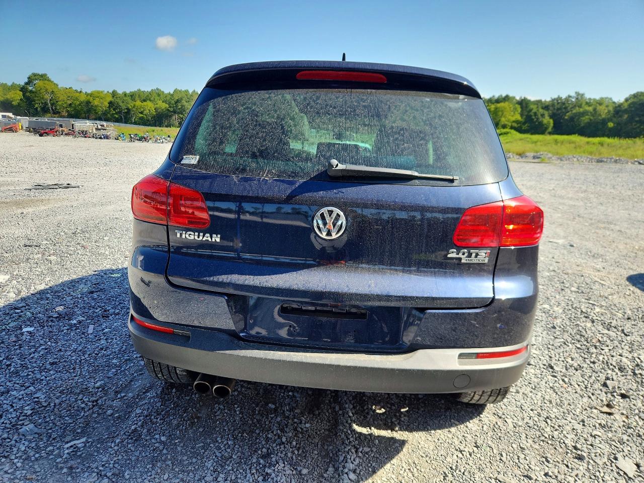 2014 Volkswagen Tiguan S Blue vin: WVGBV3AX4EW565391