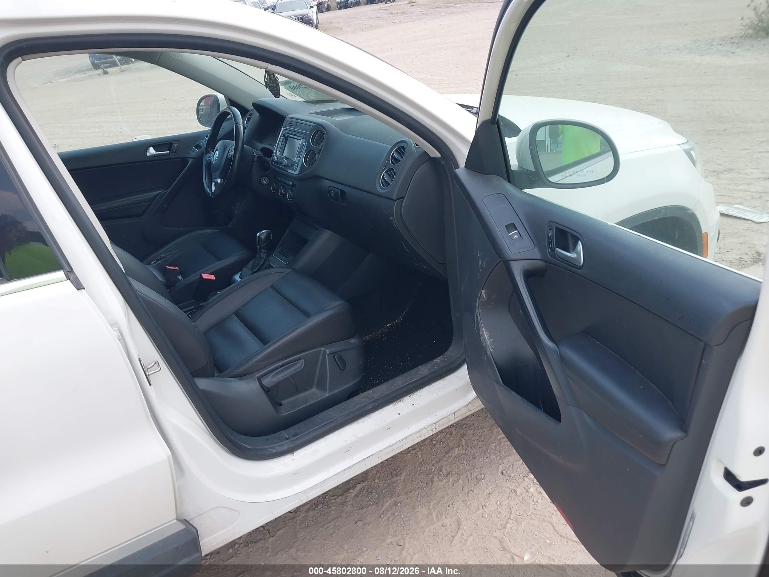 2013 Volkswagen Tiguan Se White vin: WVGBV3AX5DW082765