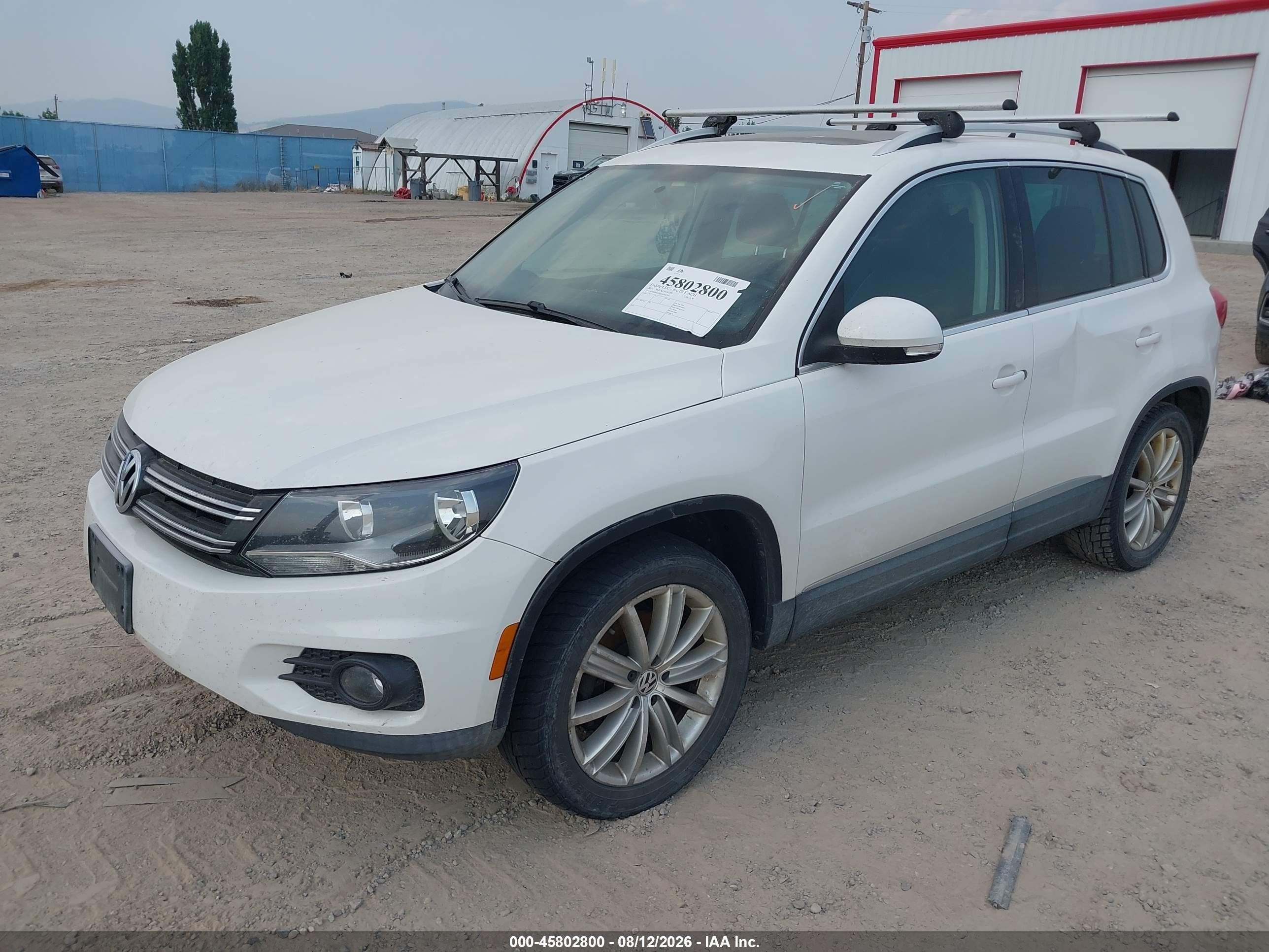 2013 Volkswagen Tiguan Se White vin: WVGBV3AX5DW082765