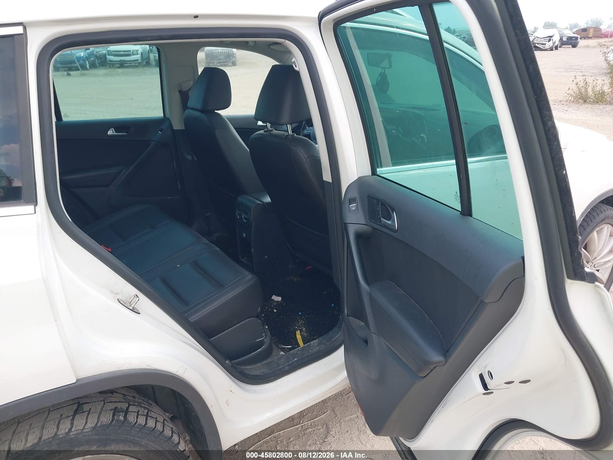 2013 Volkswagen Tiguan Se White vin: WVGBV3AX5DW082765