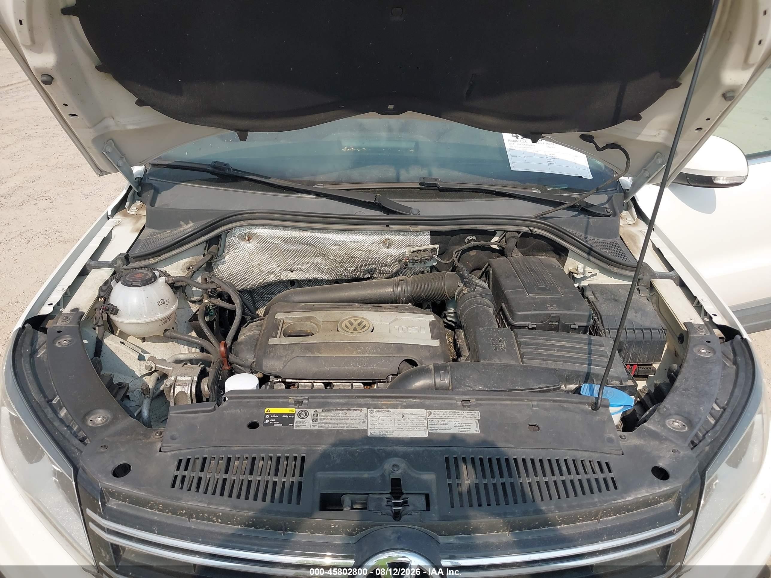 2013 Volkswagen Tiguan Se White vin: WVGBV3AX5DW082765