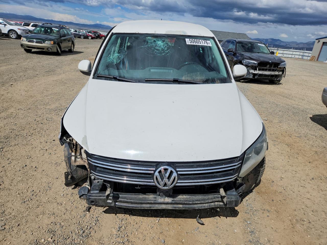 2013 Volkswagen Tiguan S Белый vin: WVGBV3AX5DW569867