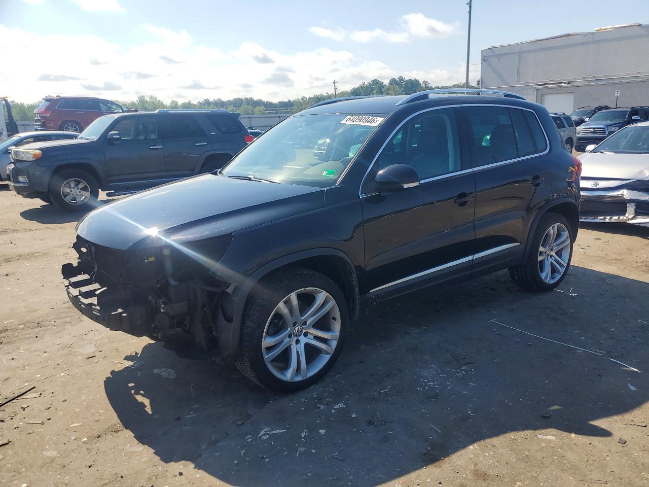 2013 Volkswagen Tiguan S Black vin: WVGBV3AX5DW577256